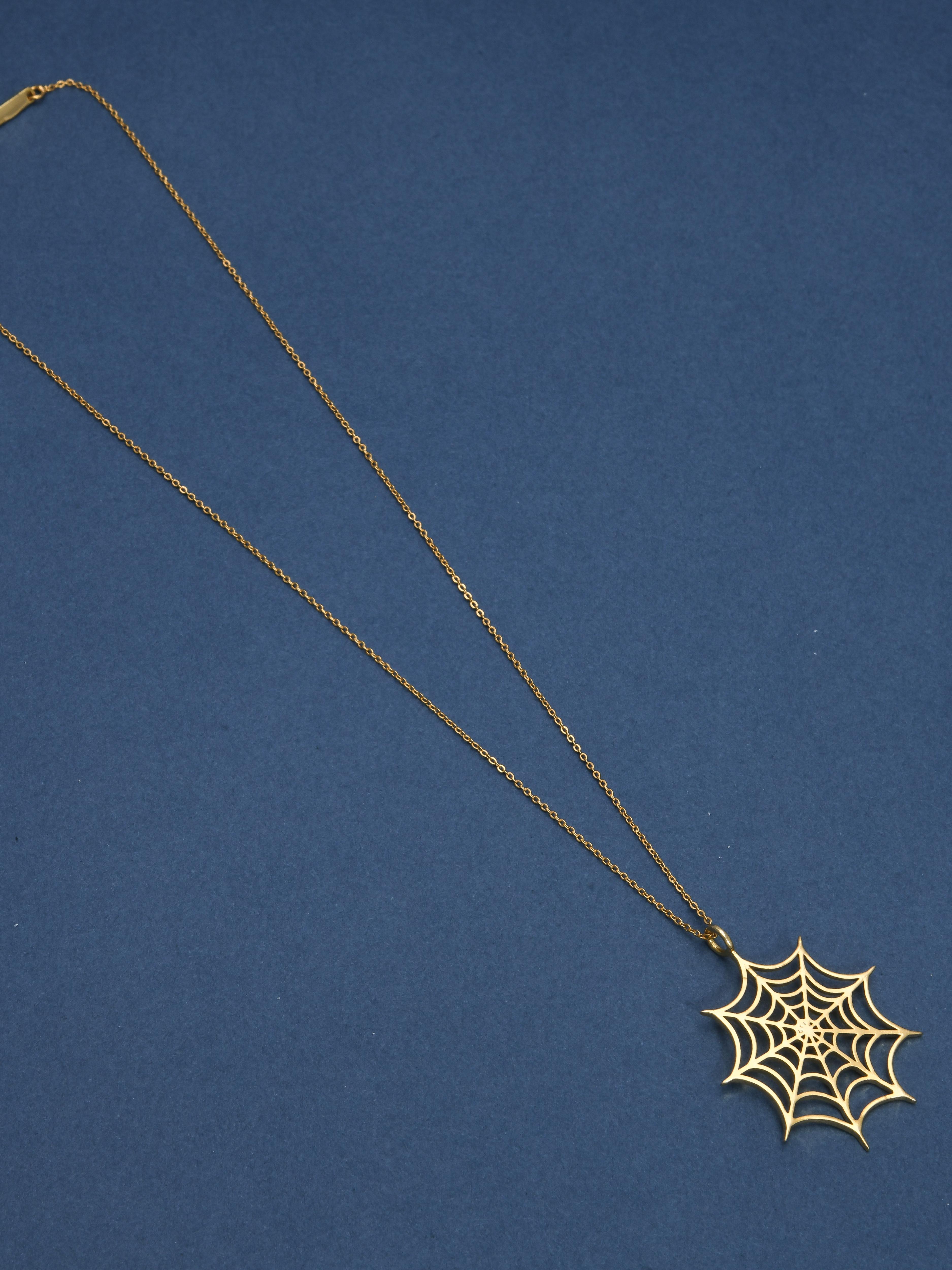 Web Pendant Necklace