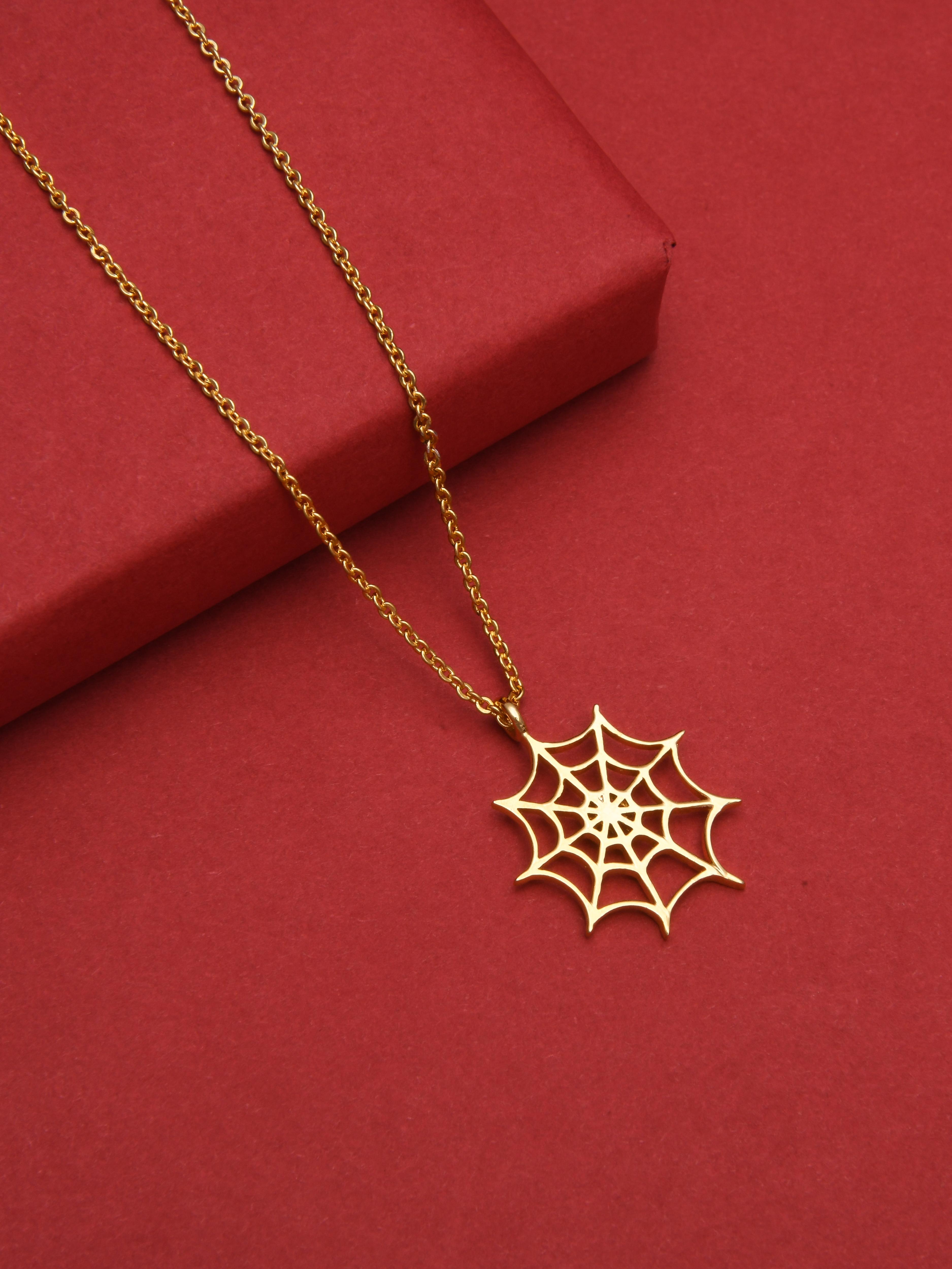 Web Pendant Necklace