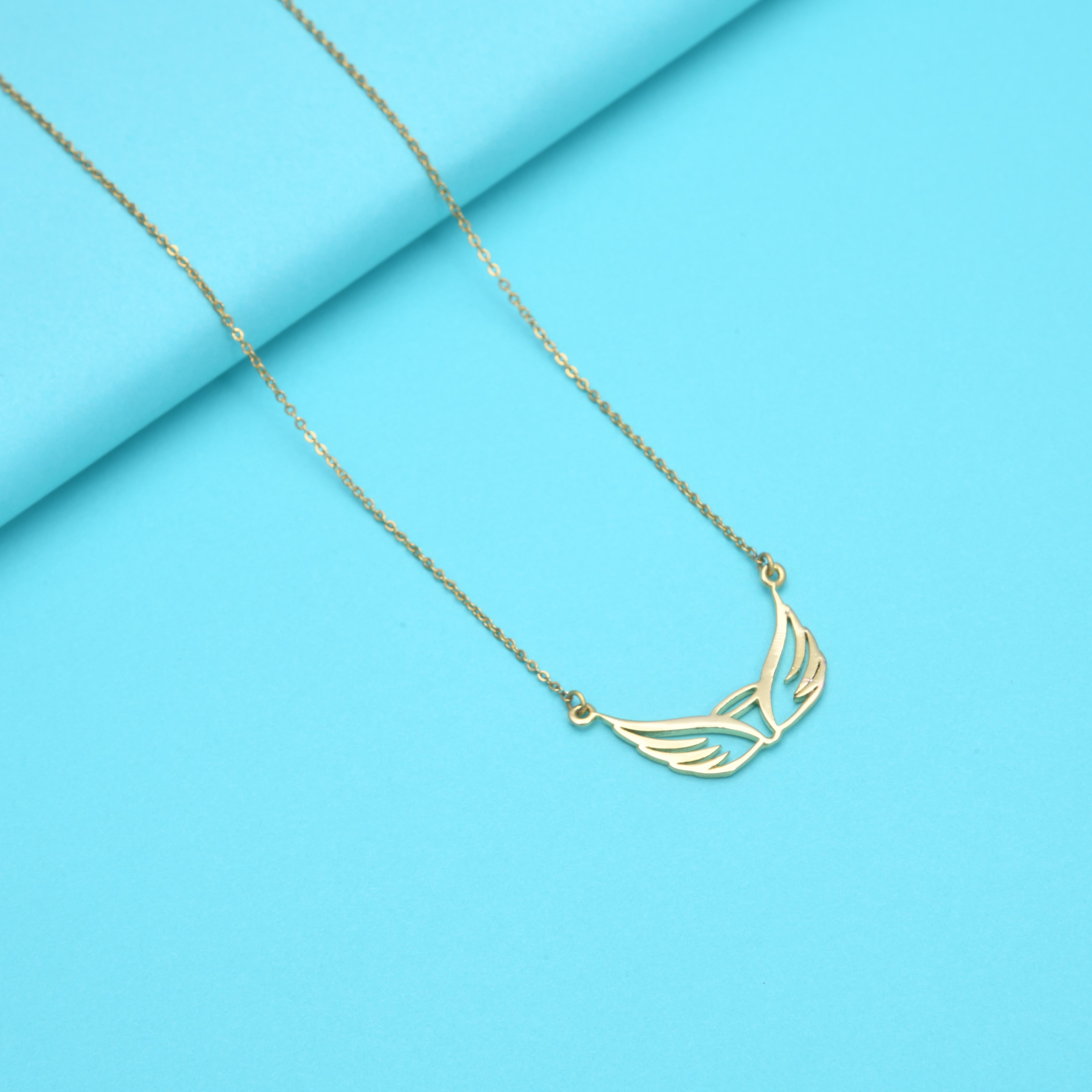 Angle Wing Pendant Necklace