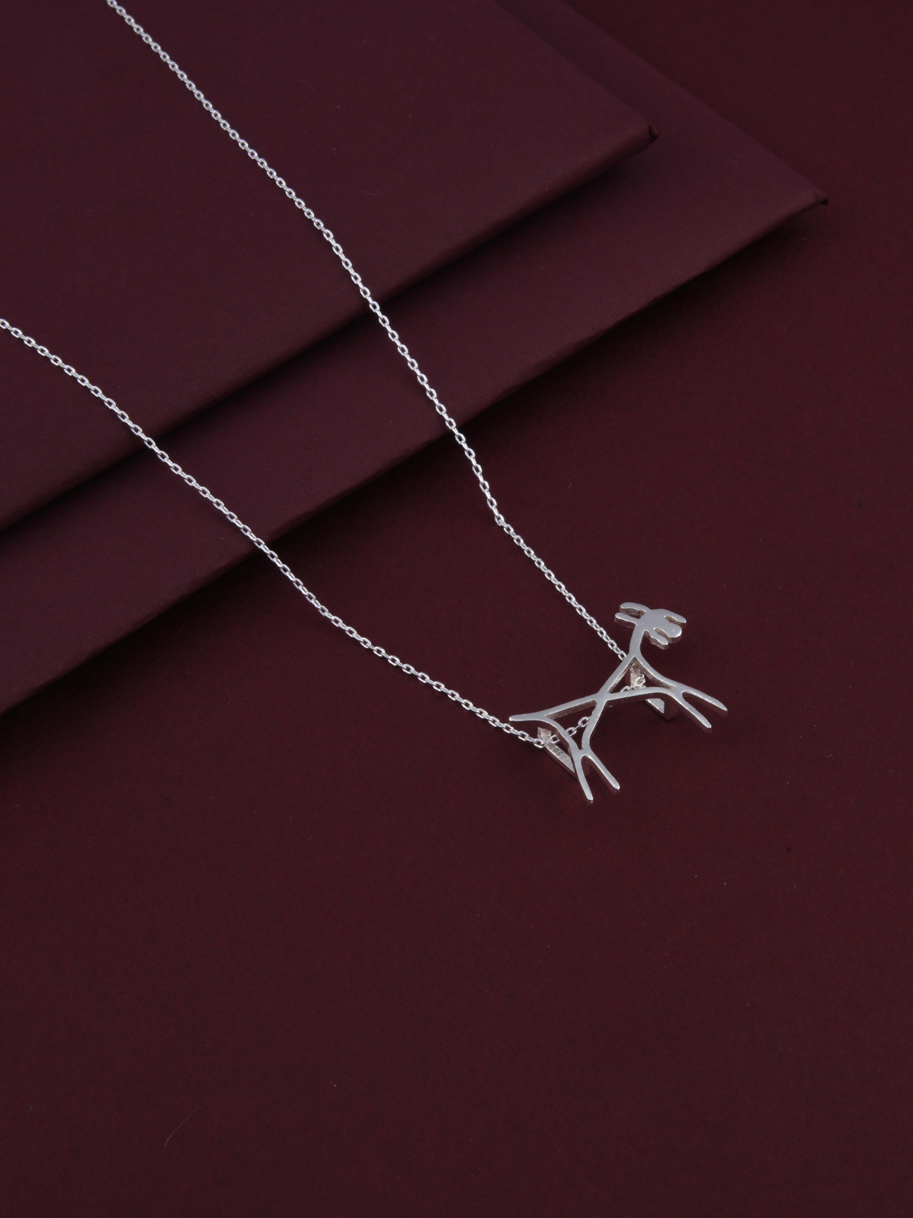 Warli Goat Pendant Necklace