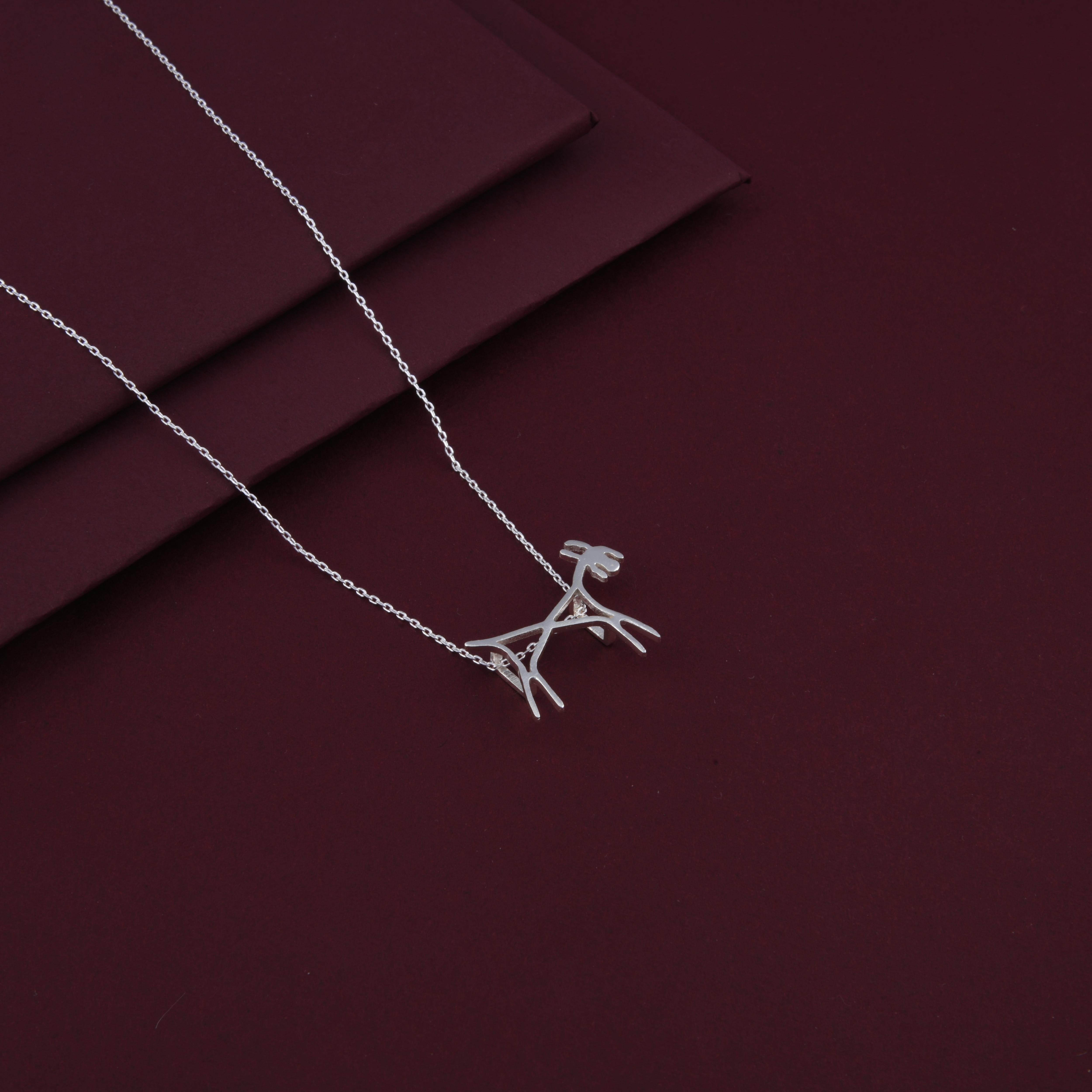 Warli Goat Pendant Necklace