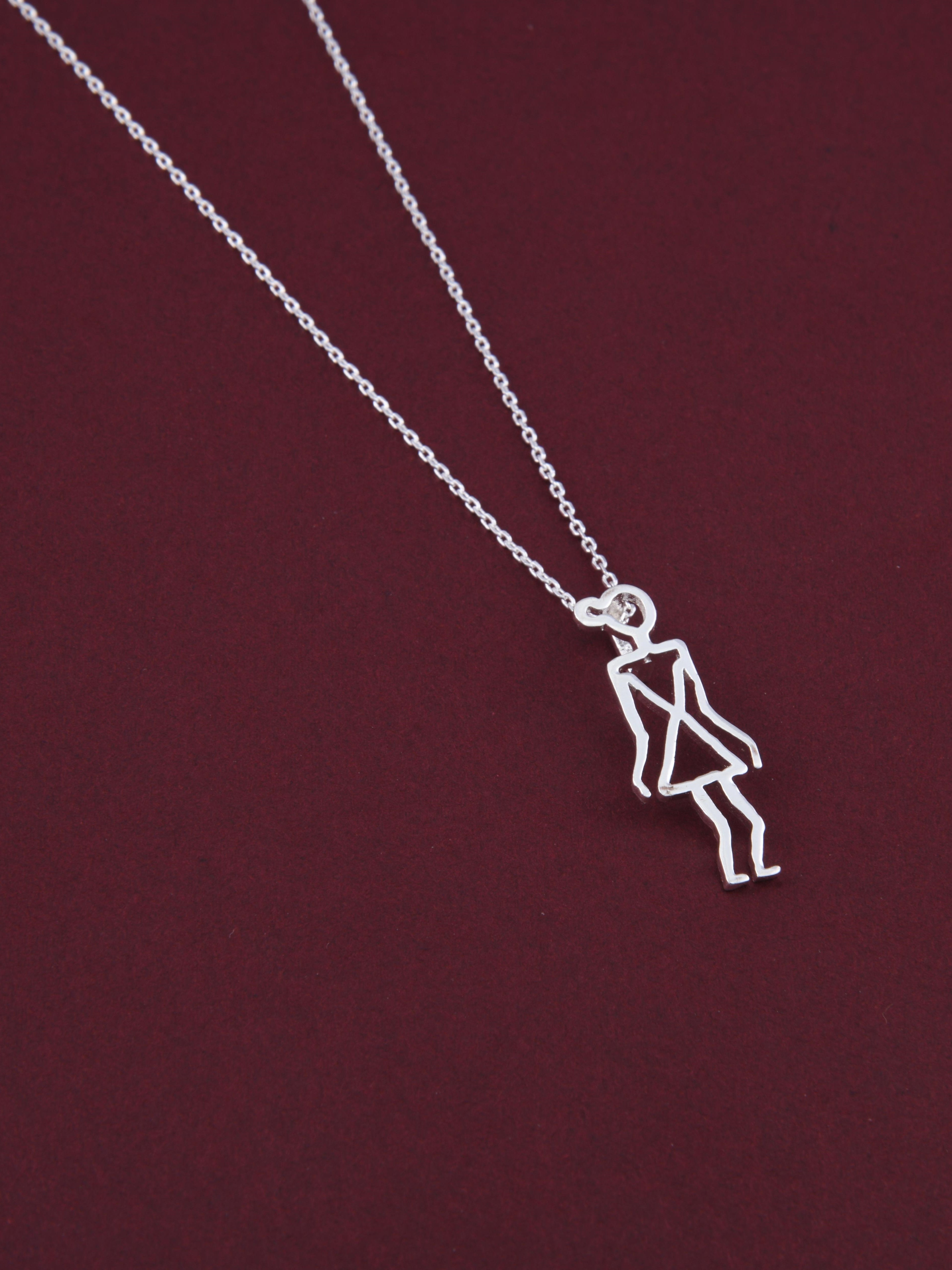 Warli Girl Pendant Necklace