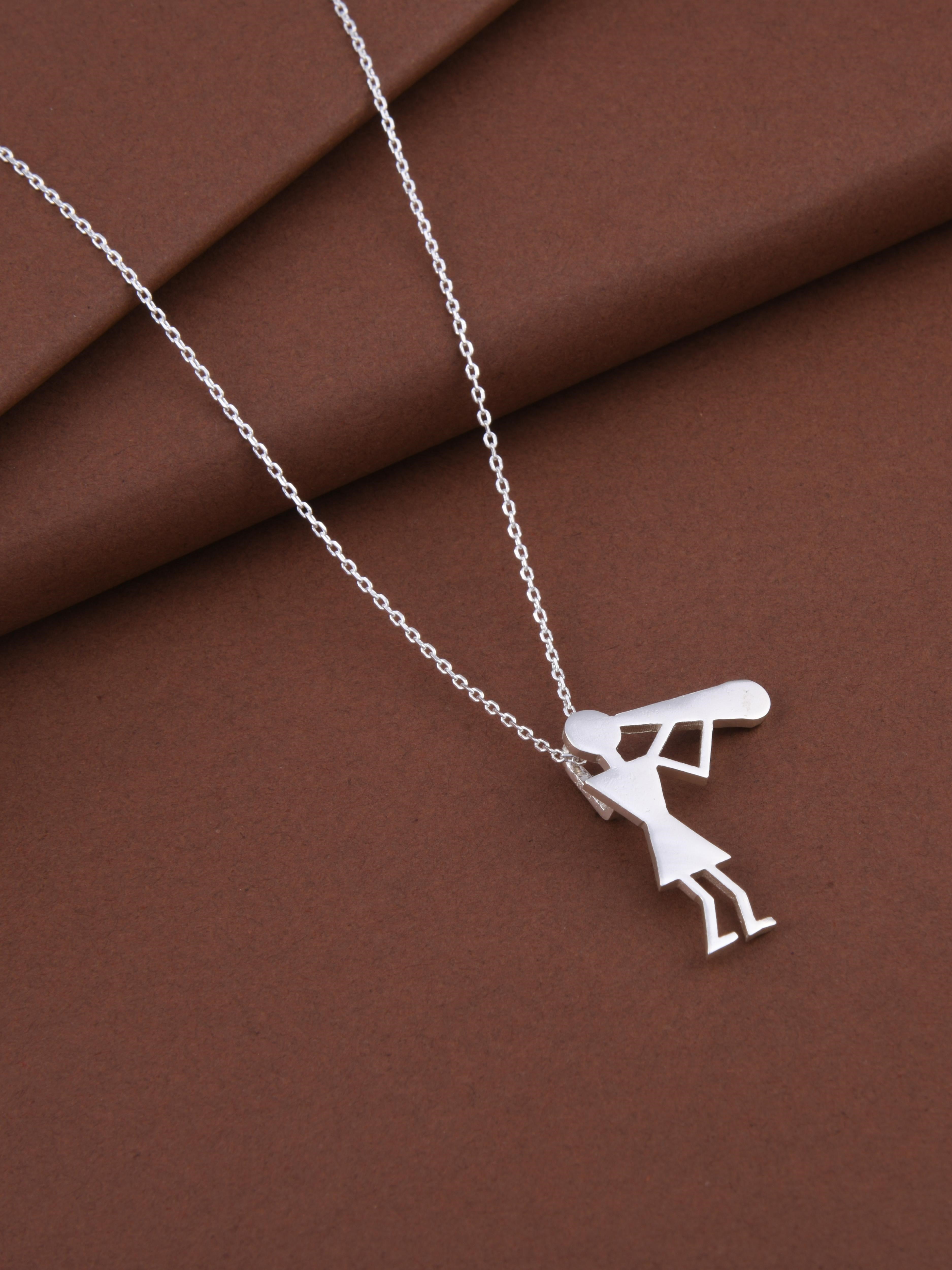 Warli Trumpet Pendant Necklace