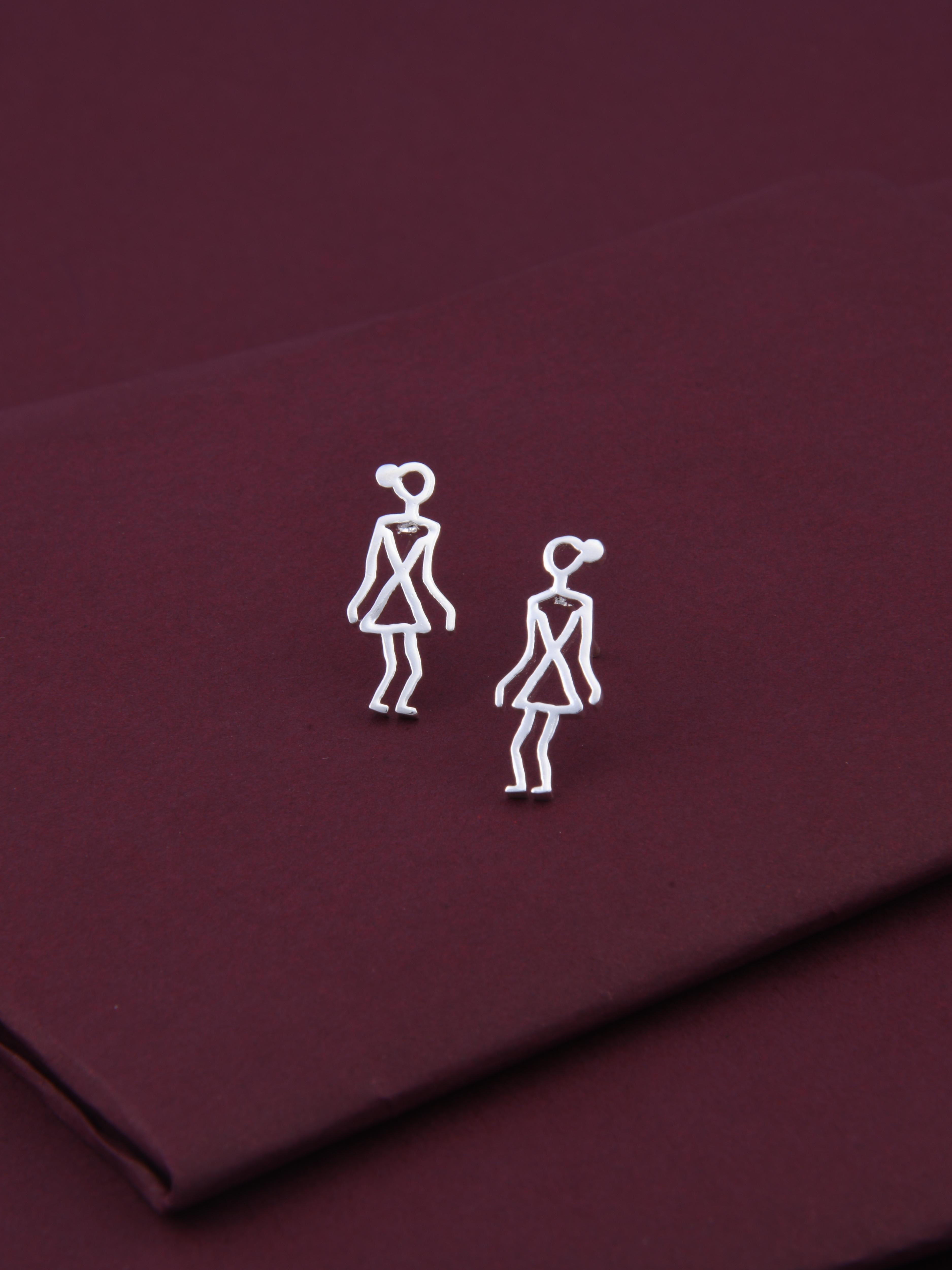 Warli Girl Earrings