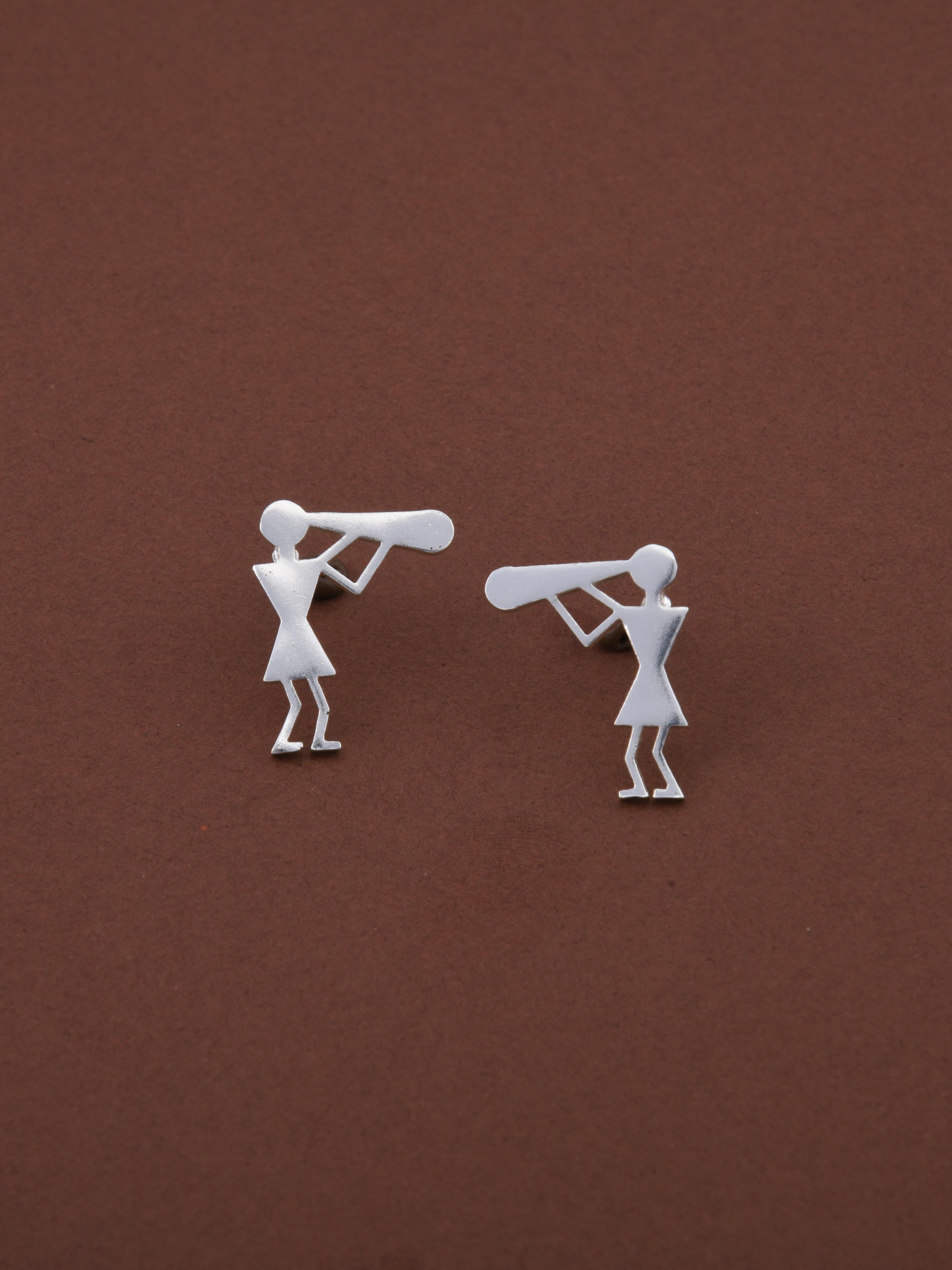 Warli Trumpet Earrings