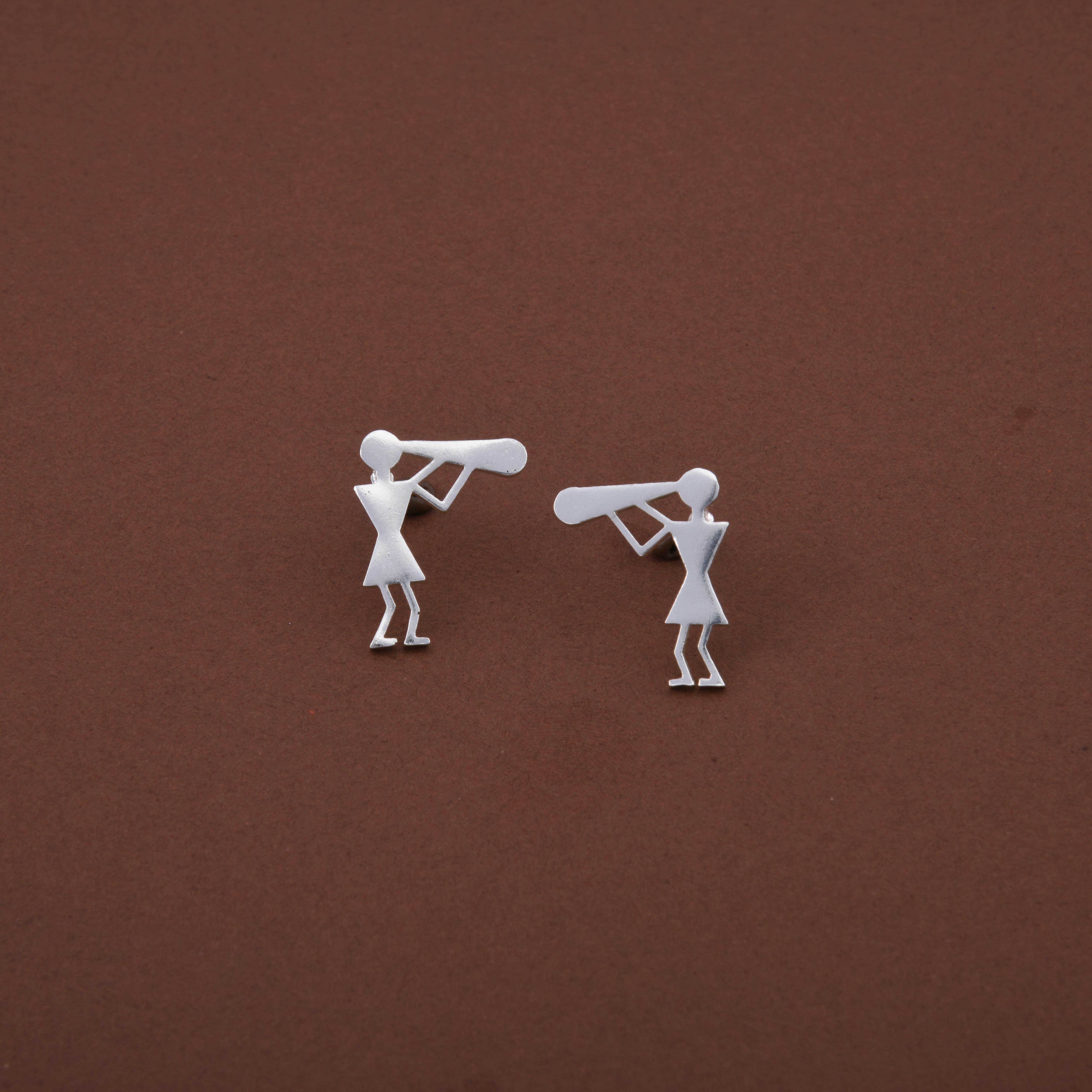 Warli Trumpet Earrings