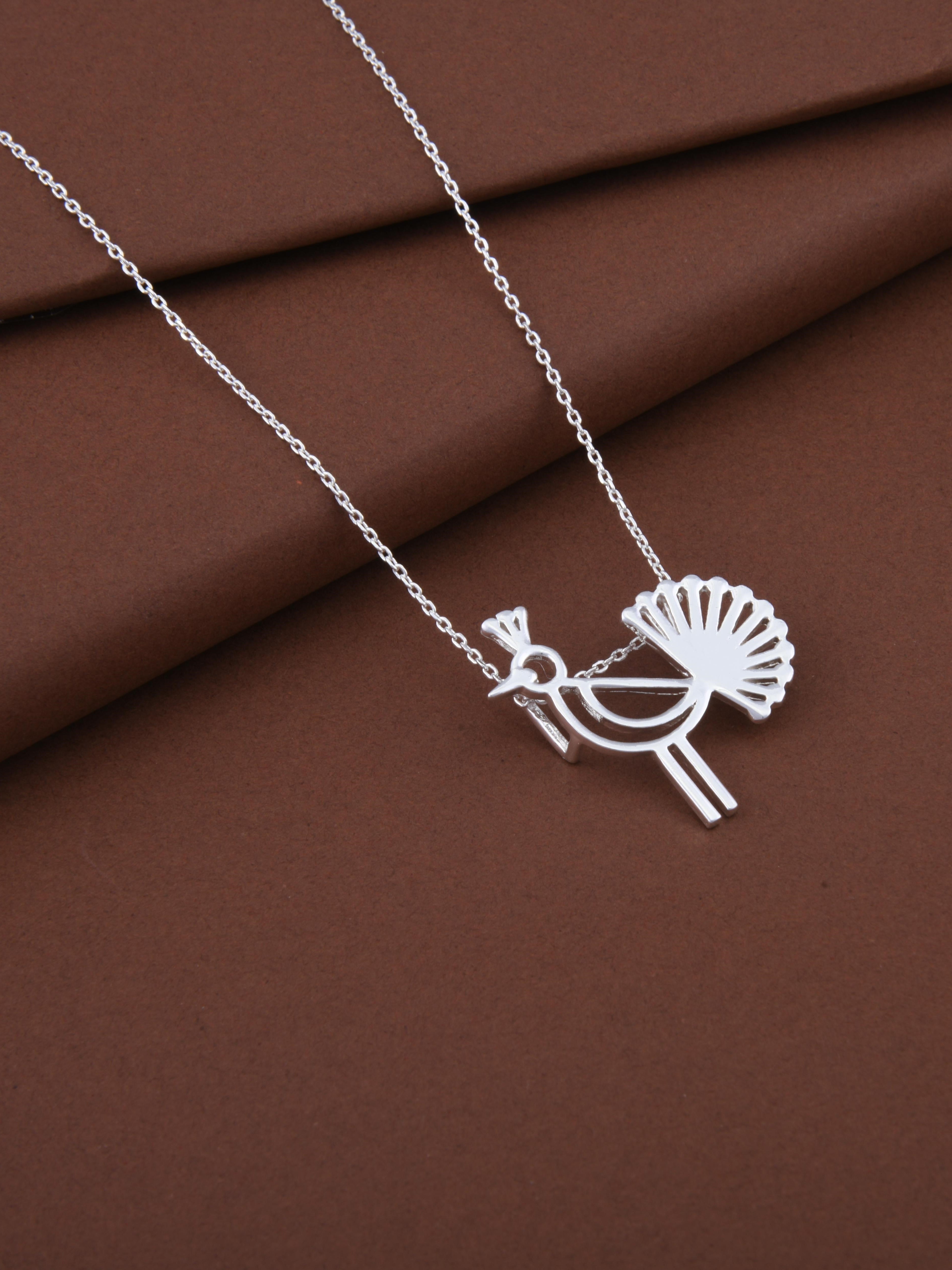 Peacock Warli Pendant Necklace