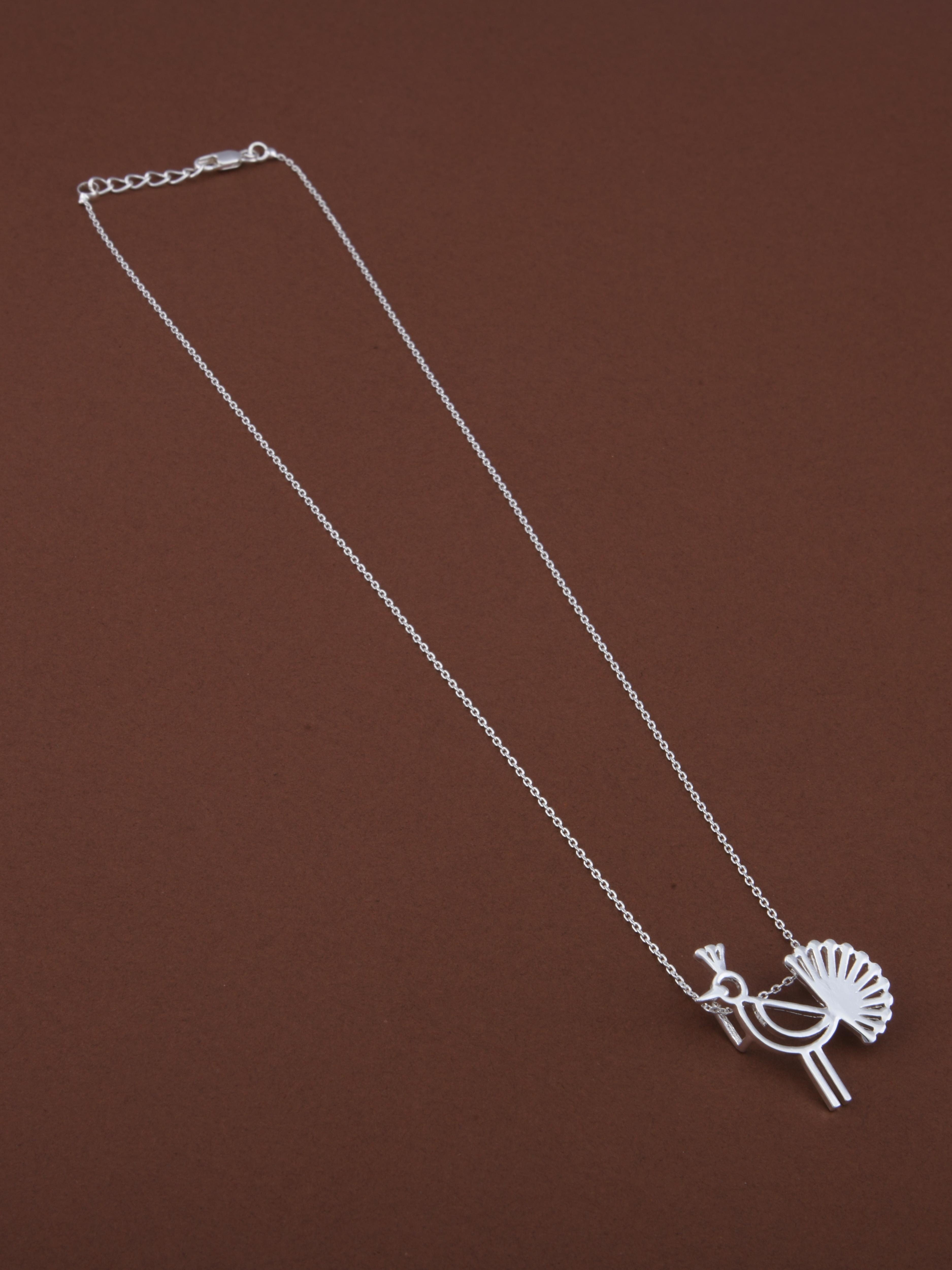 Peacock Warli Pendant Necklace