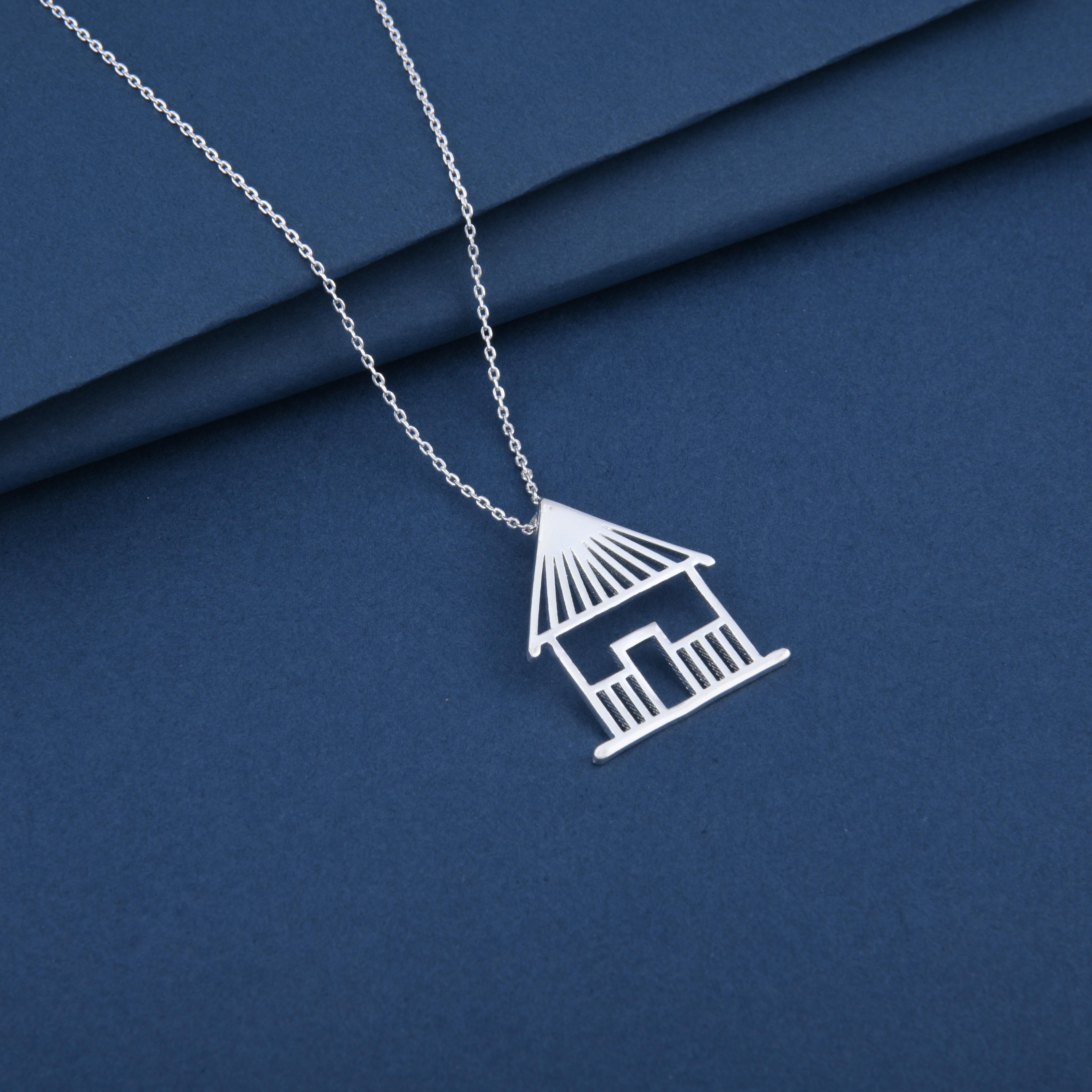 Hut Warli Pendant Necklace