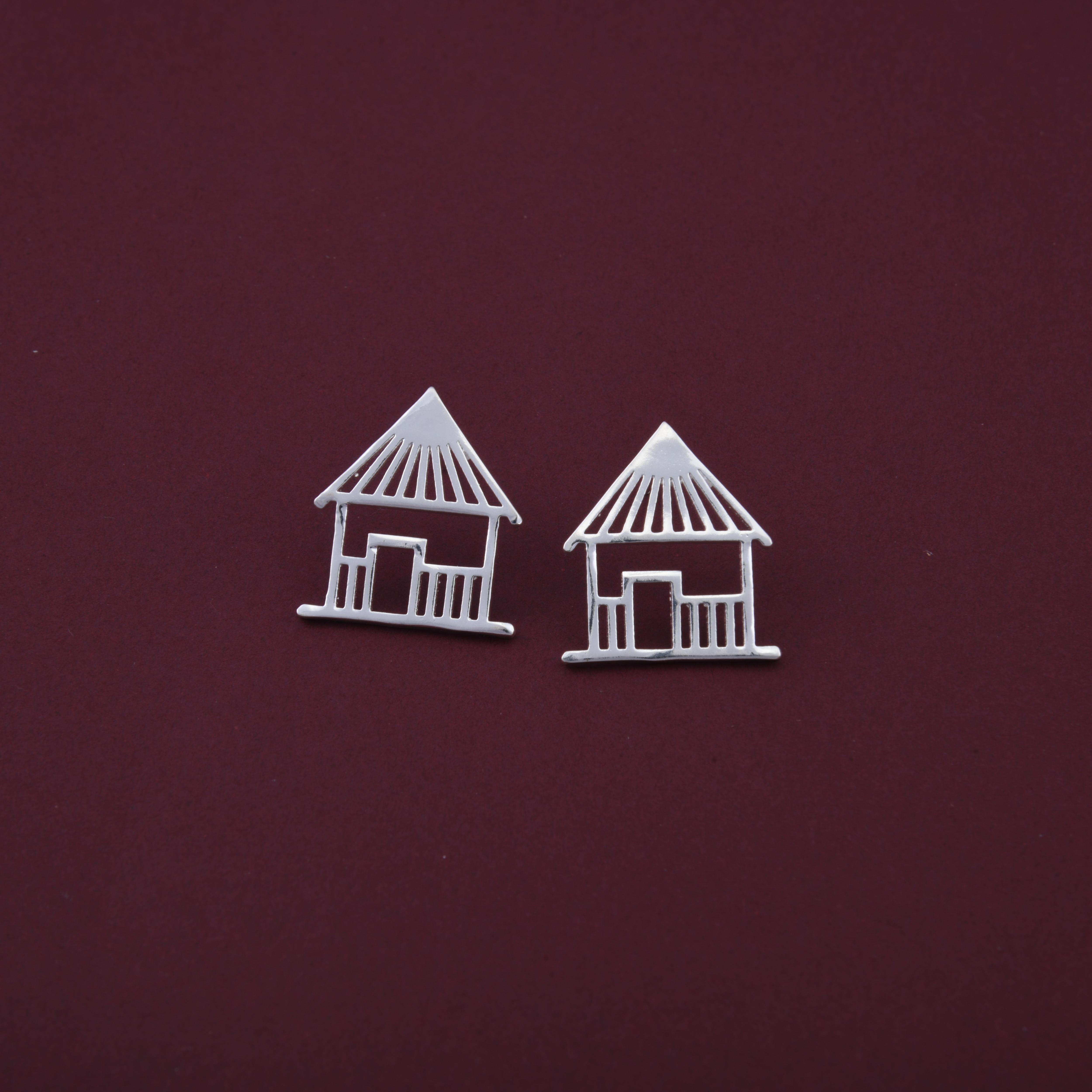 Hut Warli Earrings