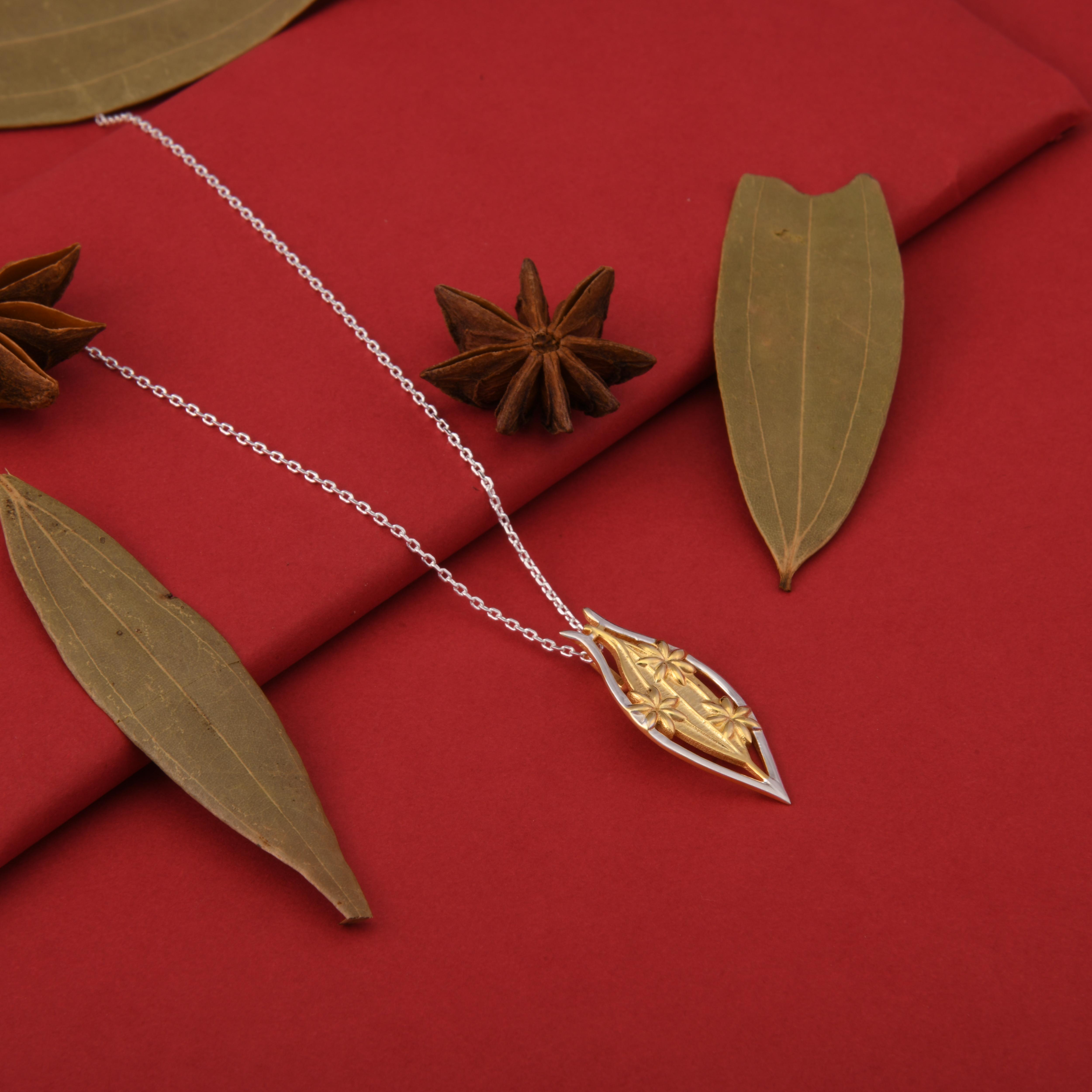 Bay Leaf & Star Anise Spice Pendant Necklace