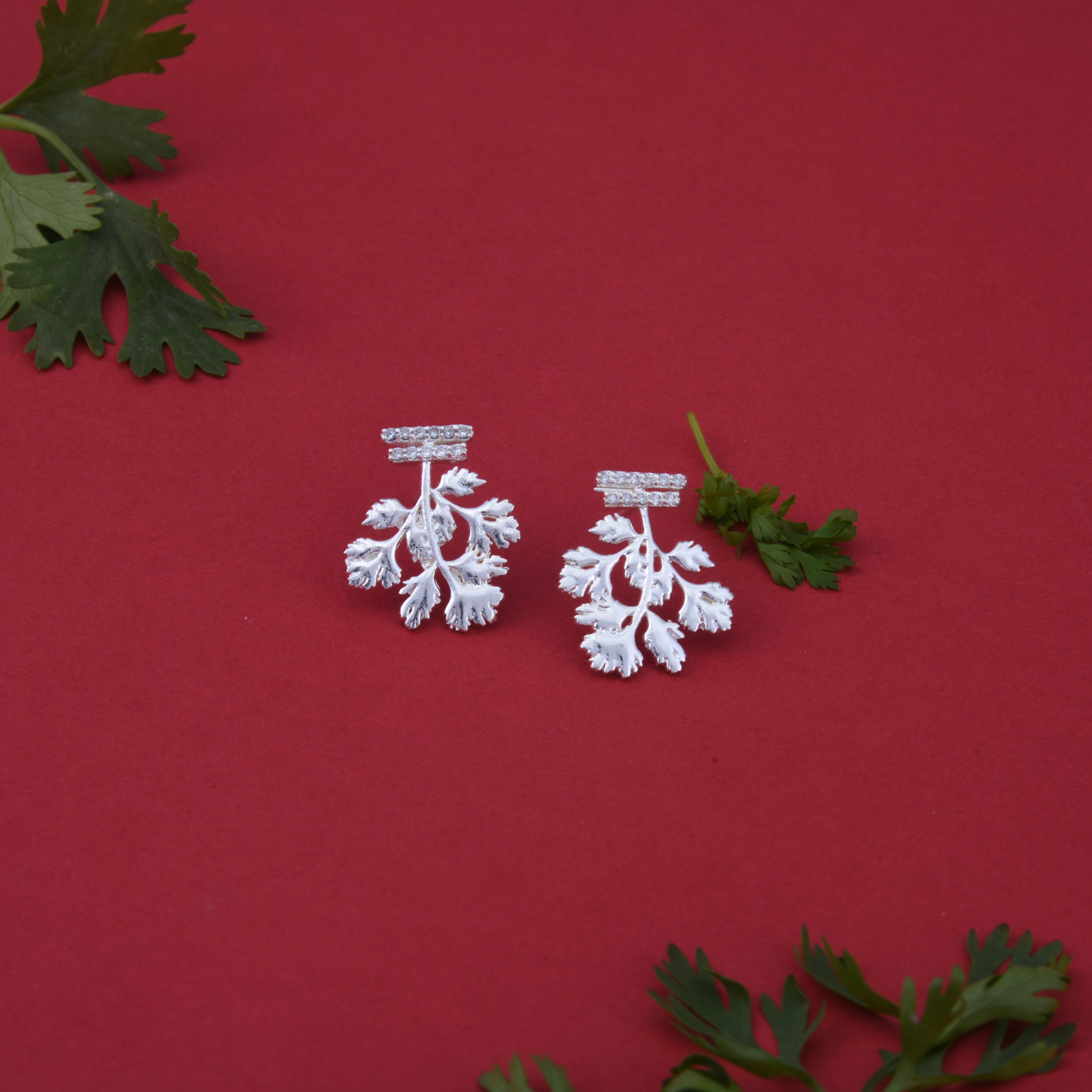 Coriander Leaves Spice Earrings