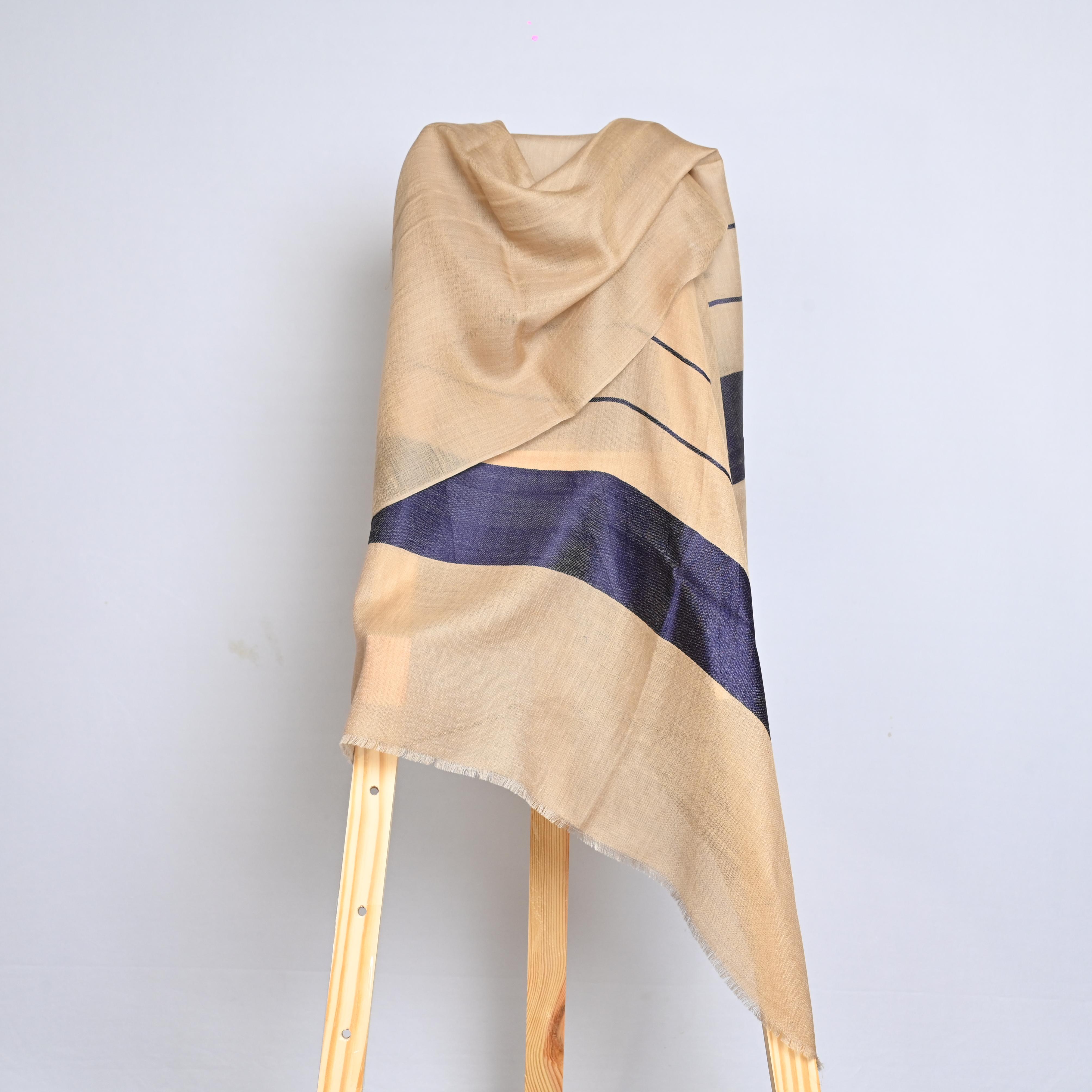 Beige Fine Wool Stole