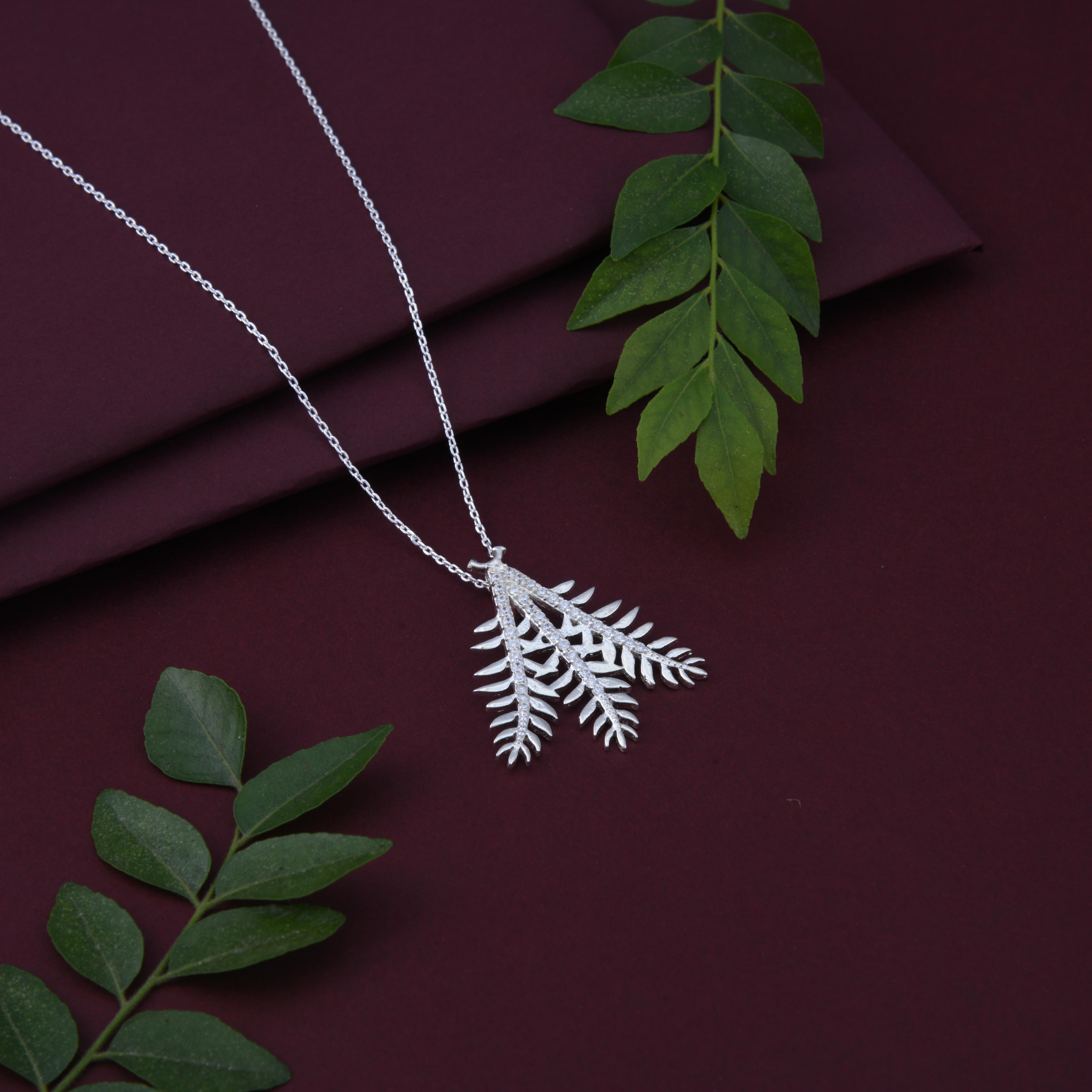 Curry Leaves Spice Pendant Necklace