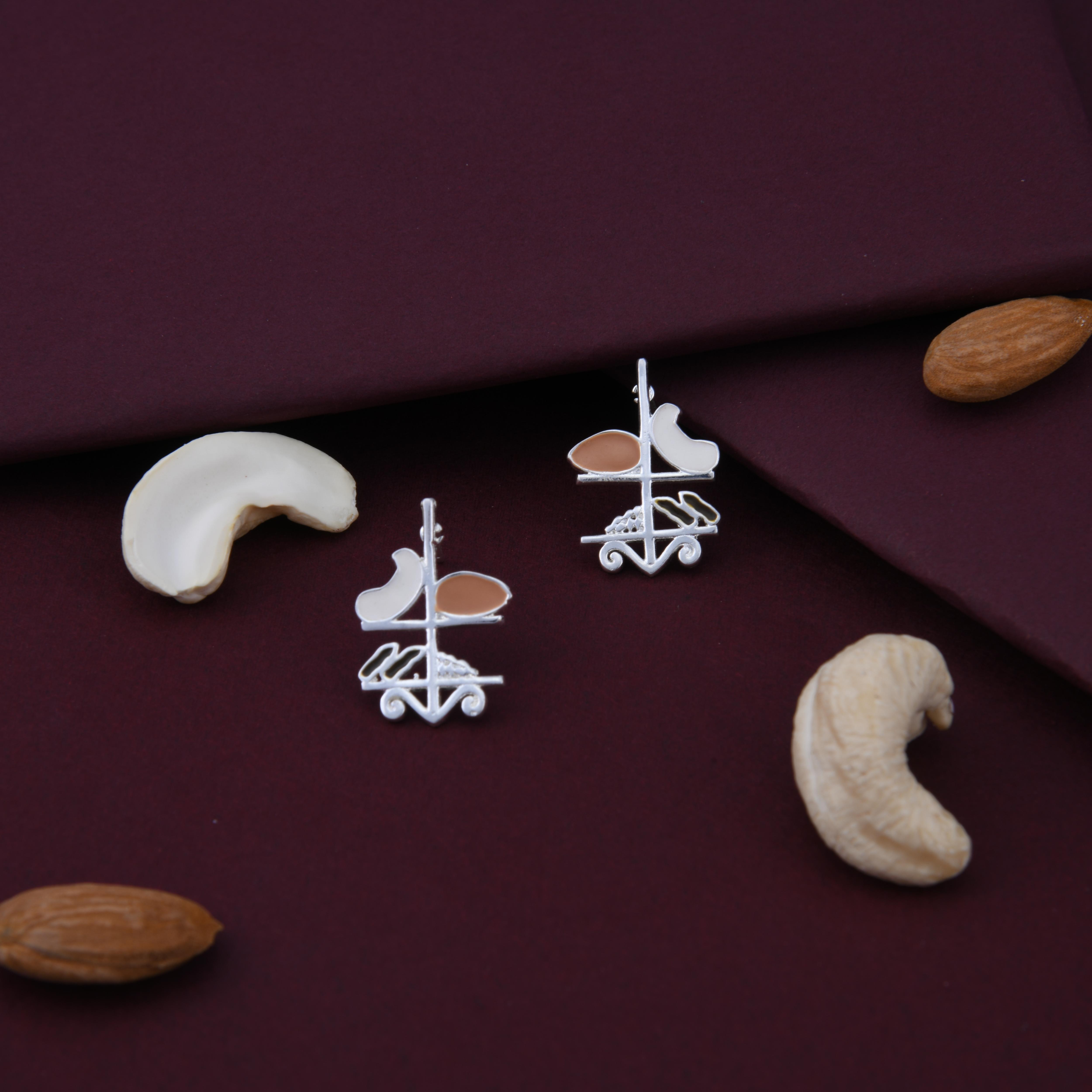 Almond, Cashew, Saffron & Pistachios Spice Earrings