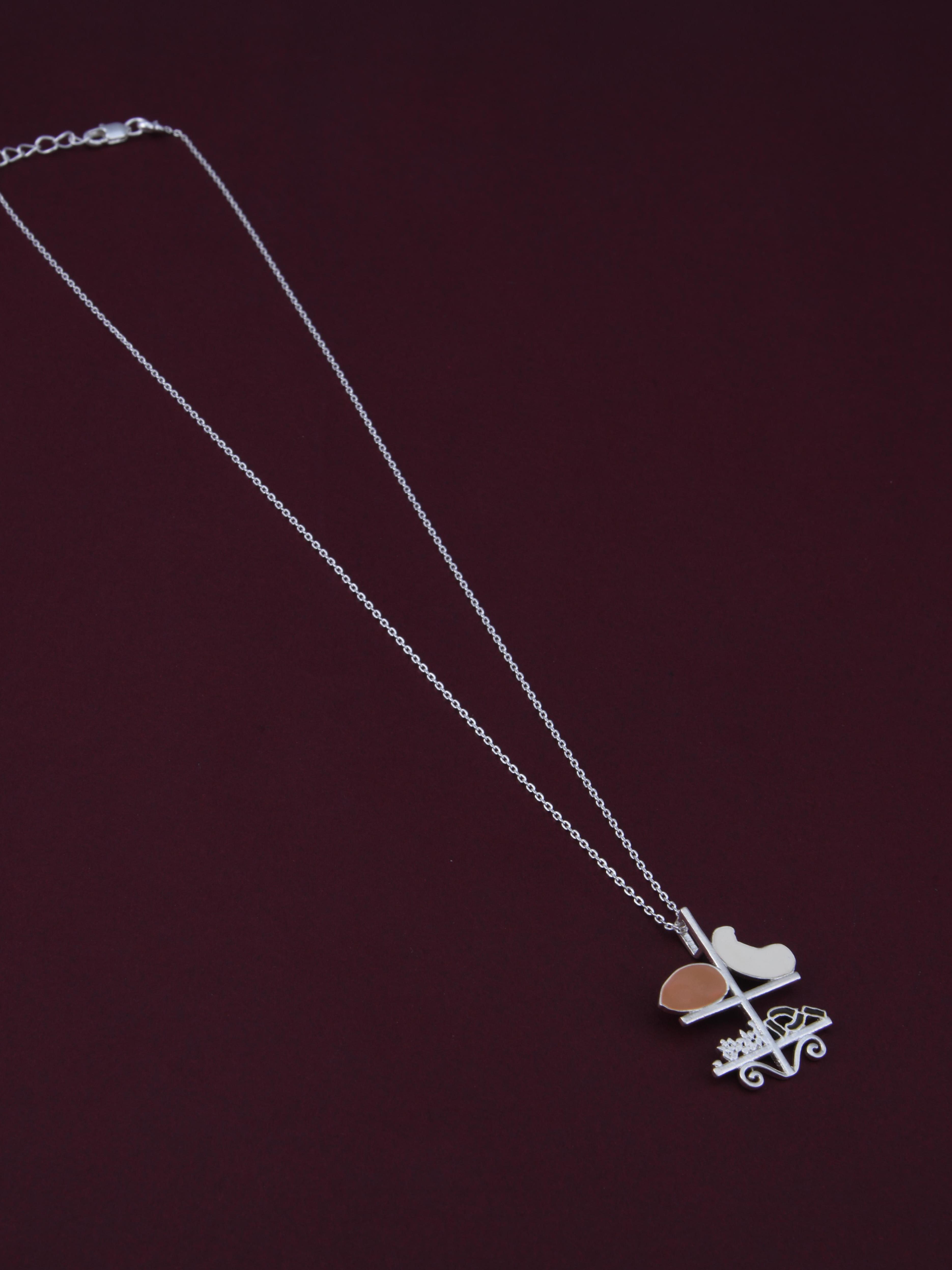 Almond, Cashew, Saffron & Pistachios Spice Pendant Necklace