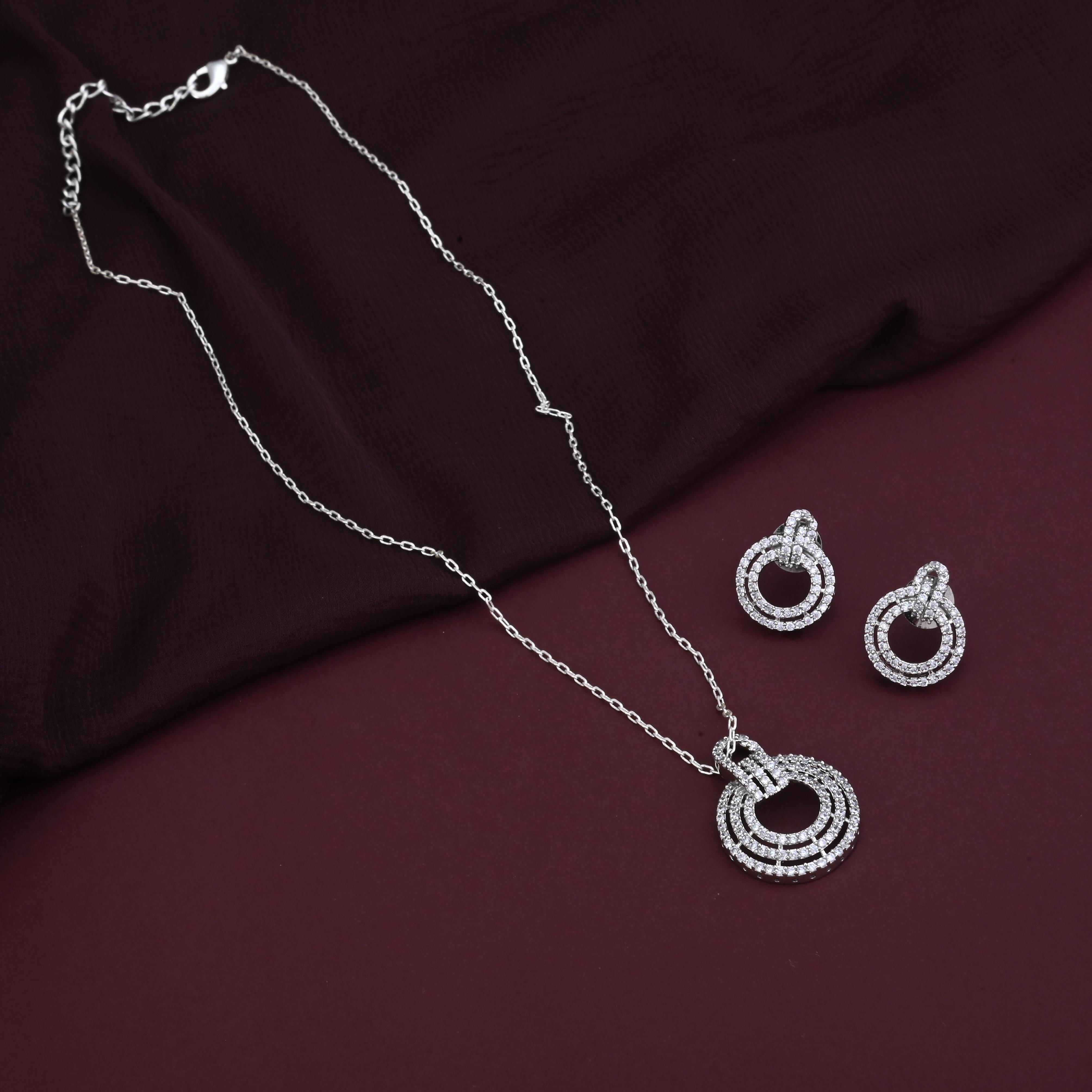 Ishika CZ Pendant Set