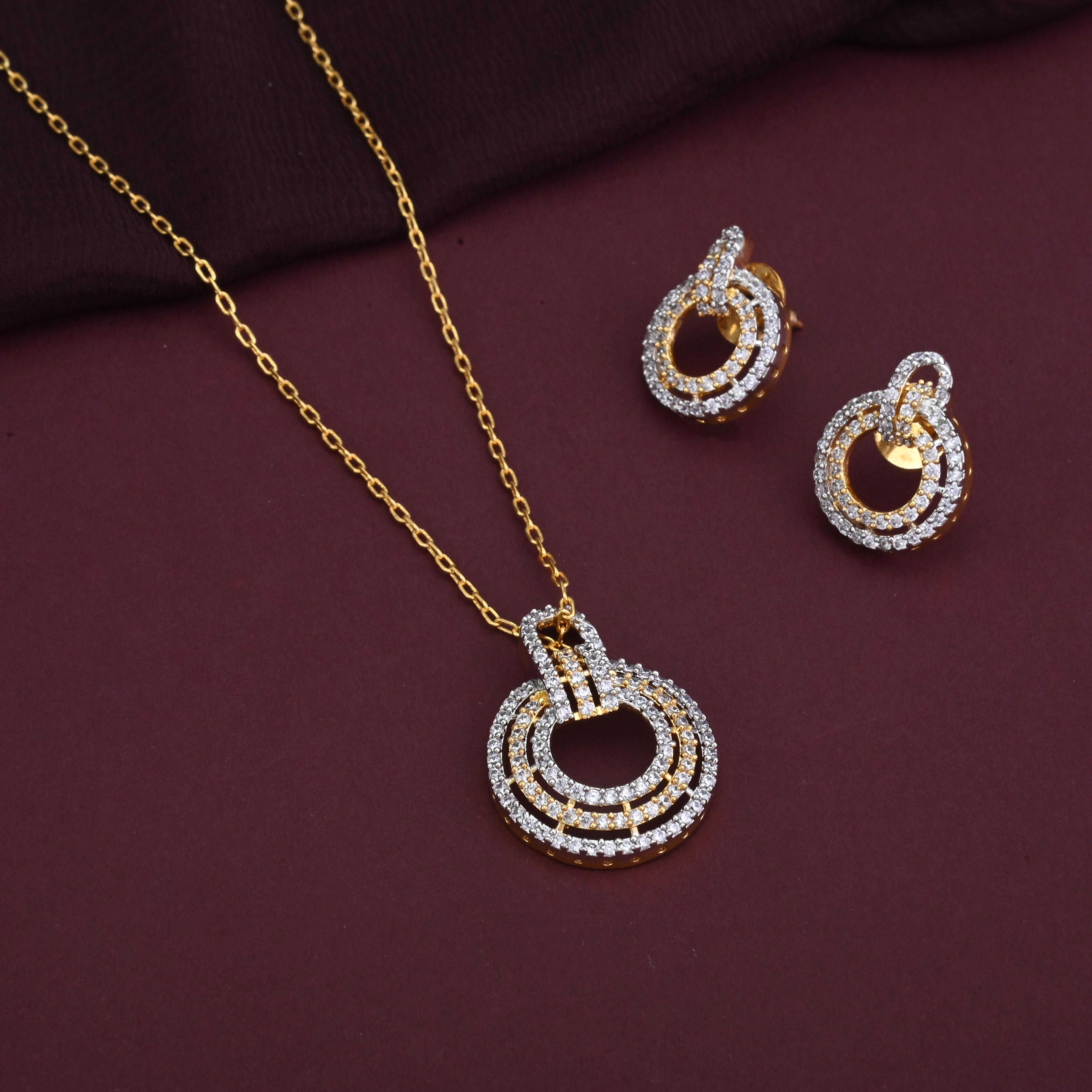 Ishika CZ Pendant Set