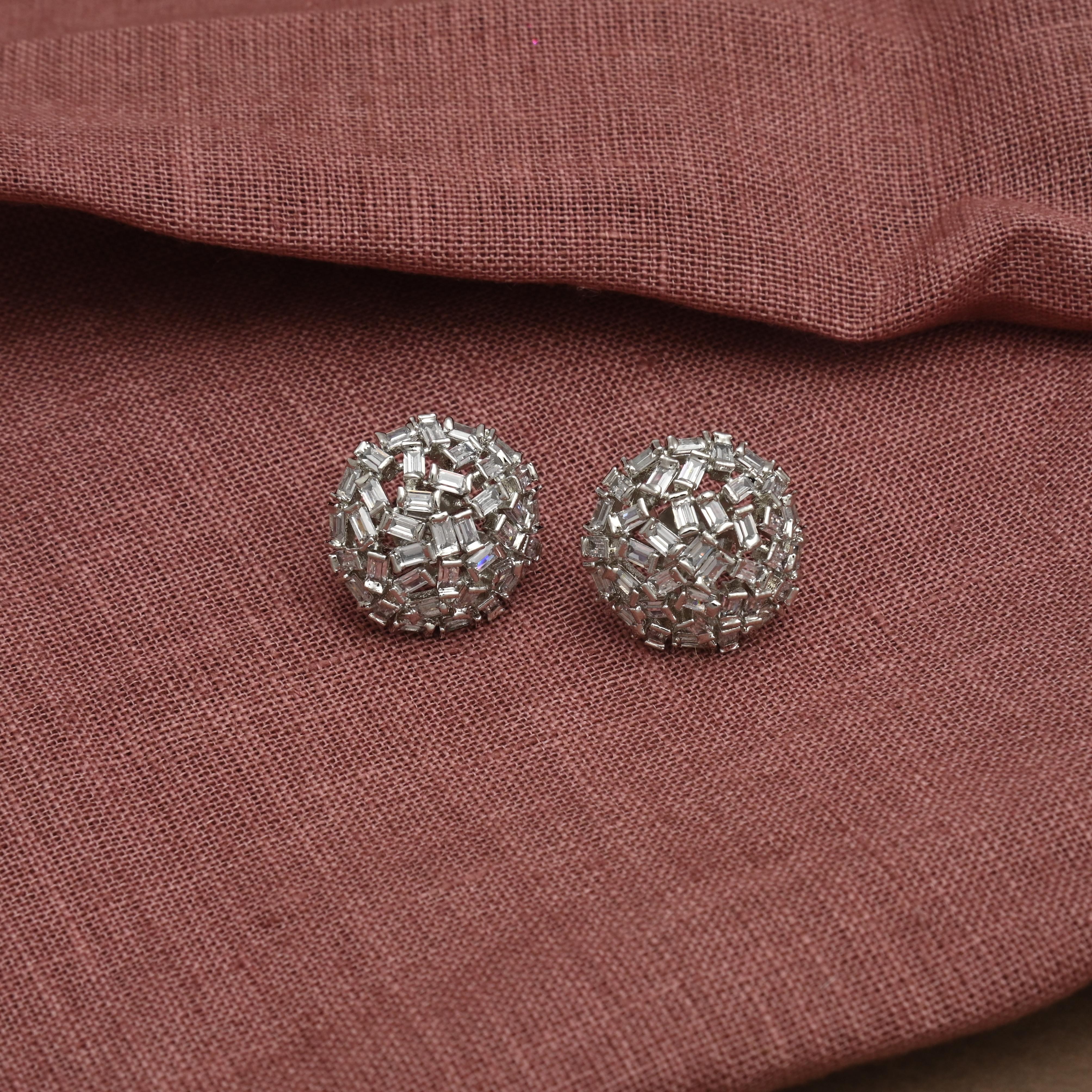 Minimal CZ Stone Earrings