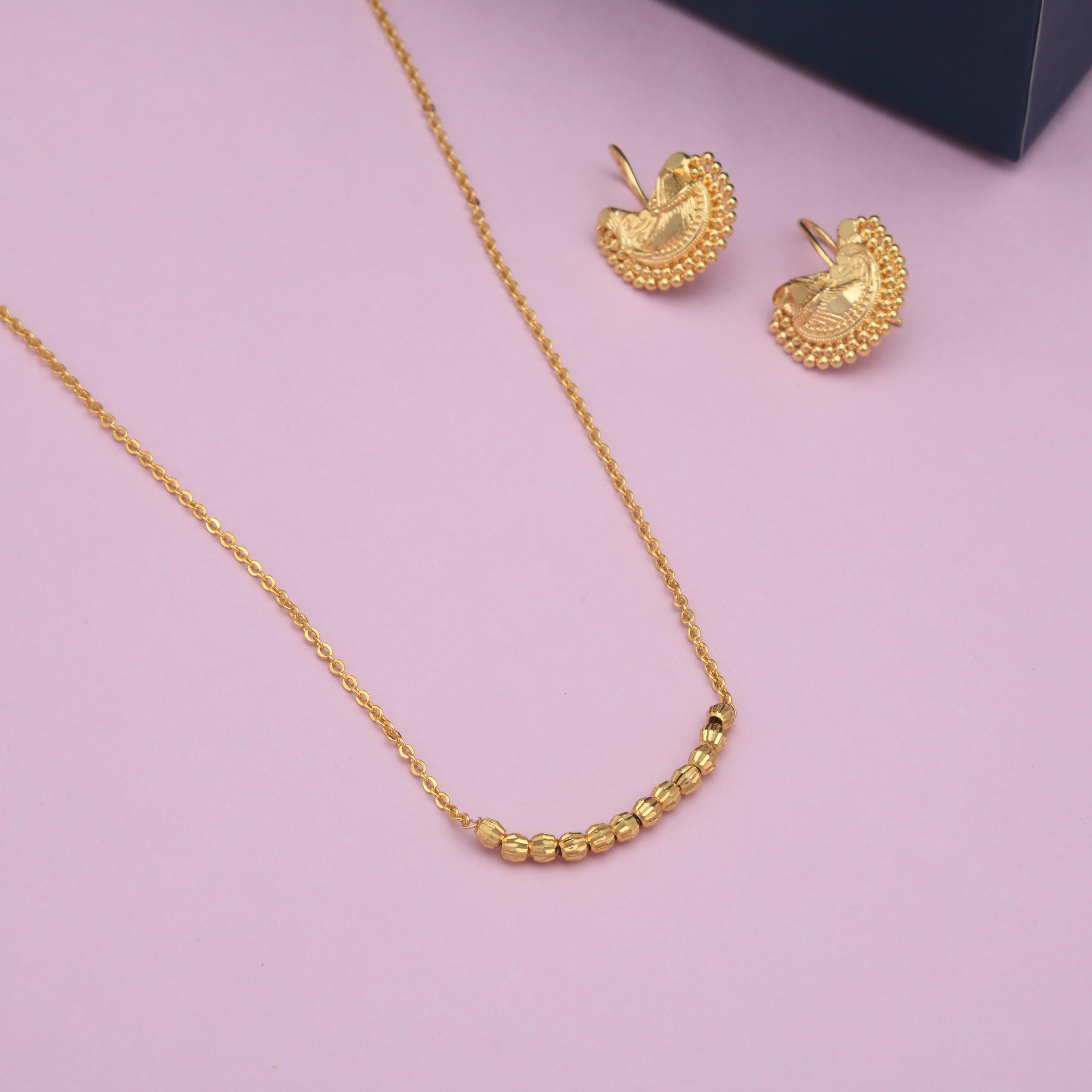 Golden Duo Dainty Necklace Set