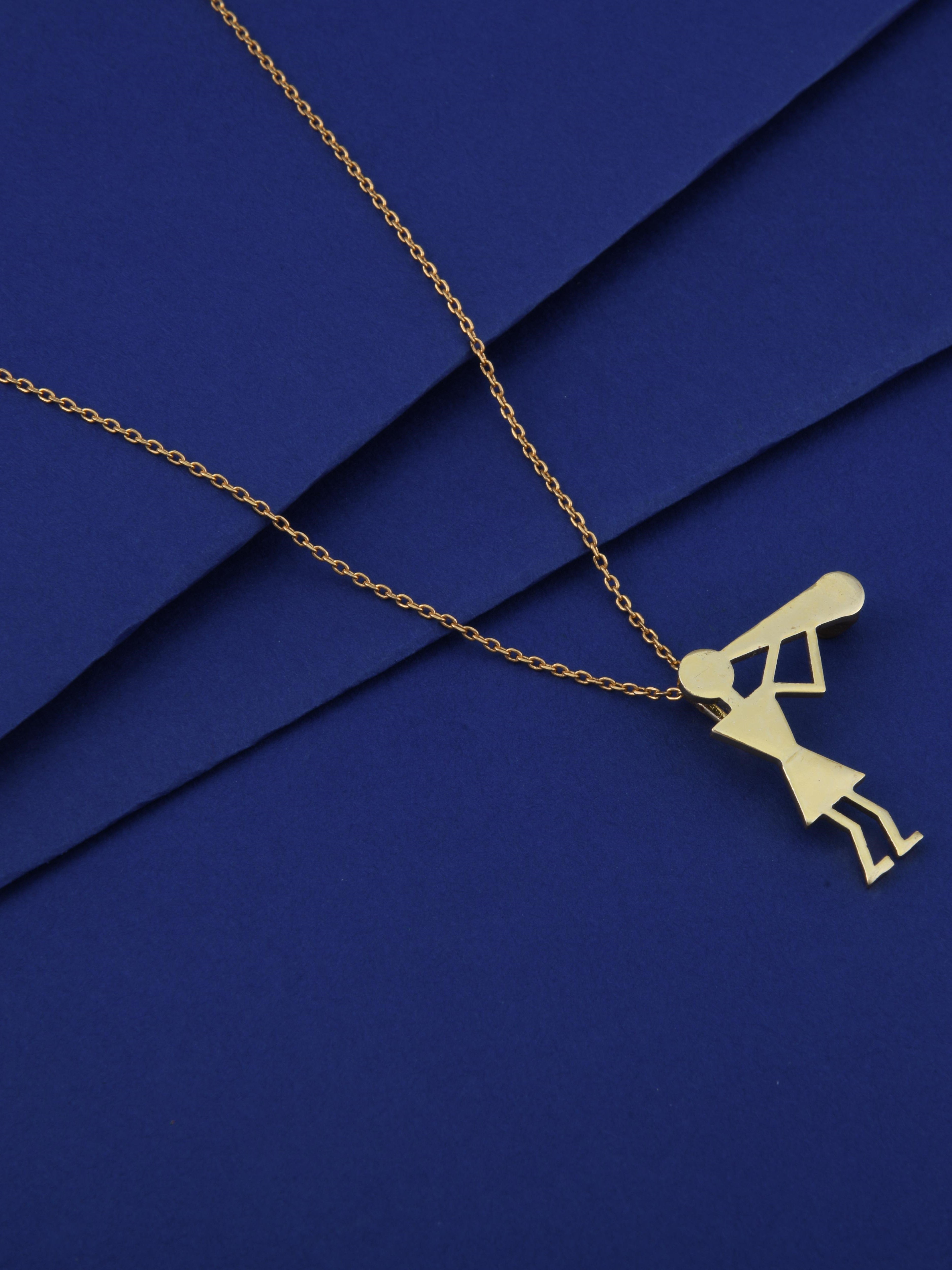 Warli Trumpet Pendant Necklace