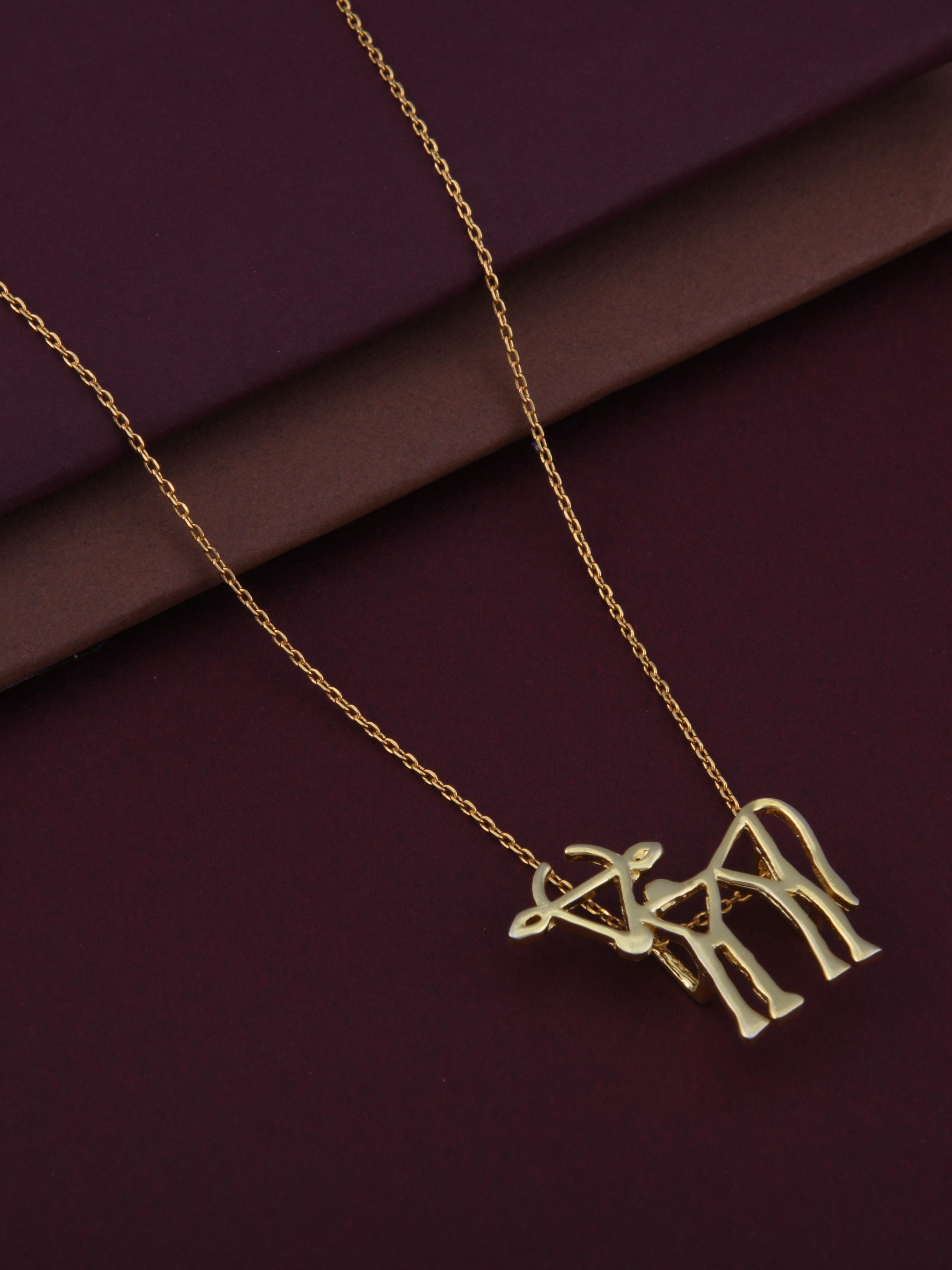 Warli Cow Pendant Necklace
