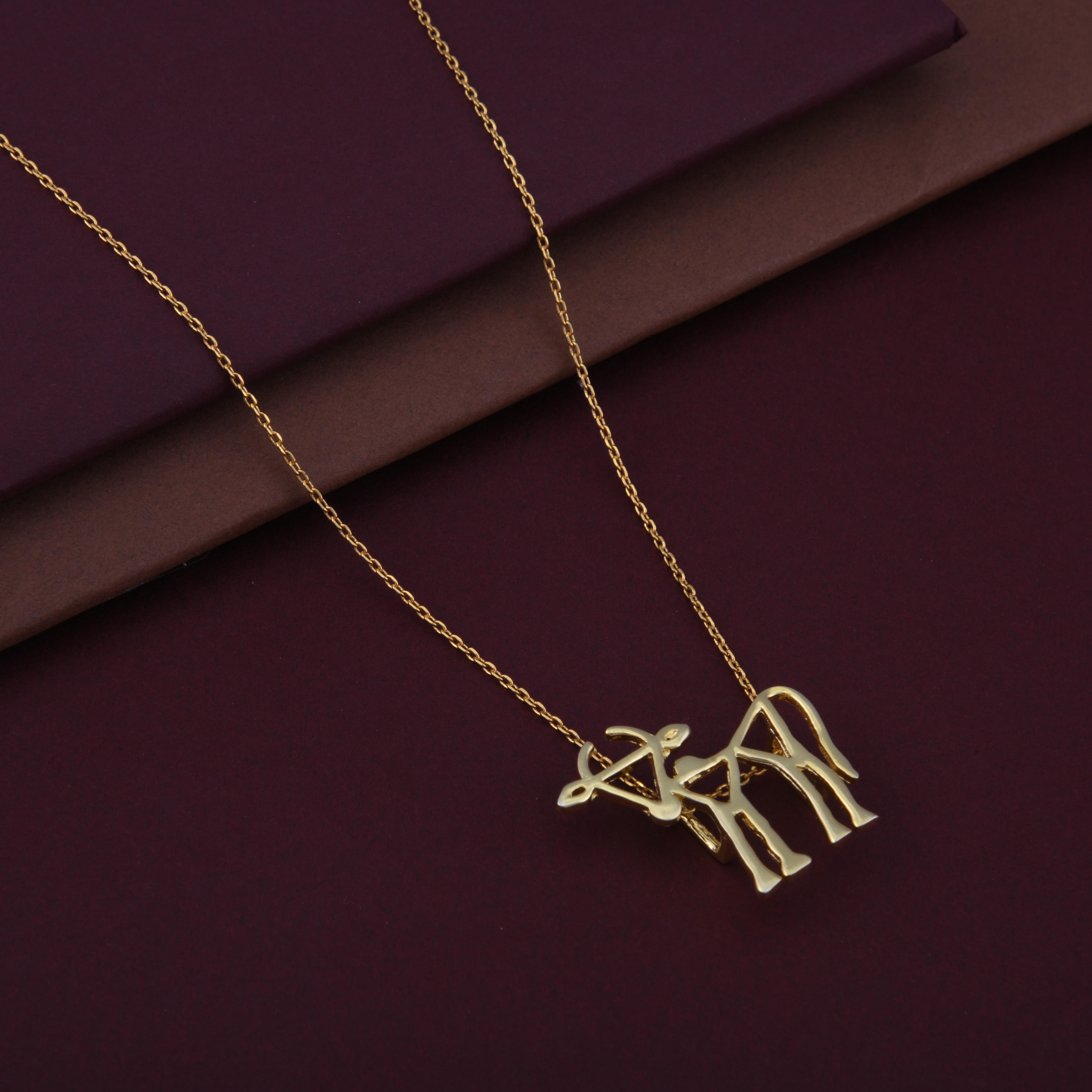 Warli Cow Pendant Necklace