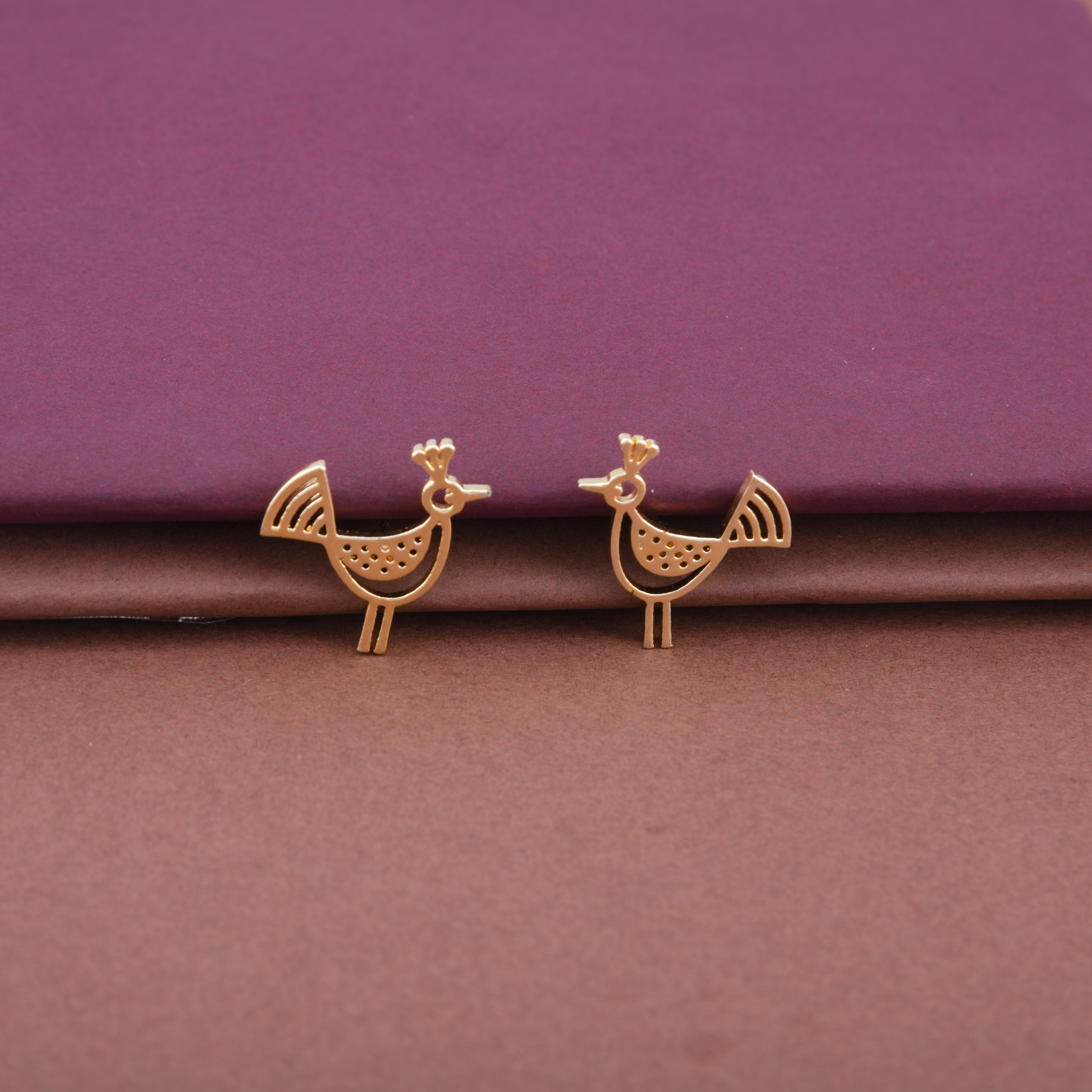 Warli Bird Earrings