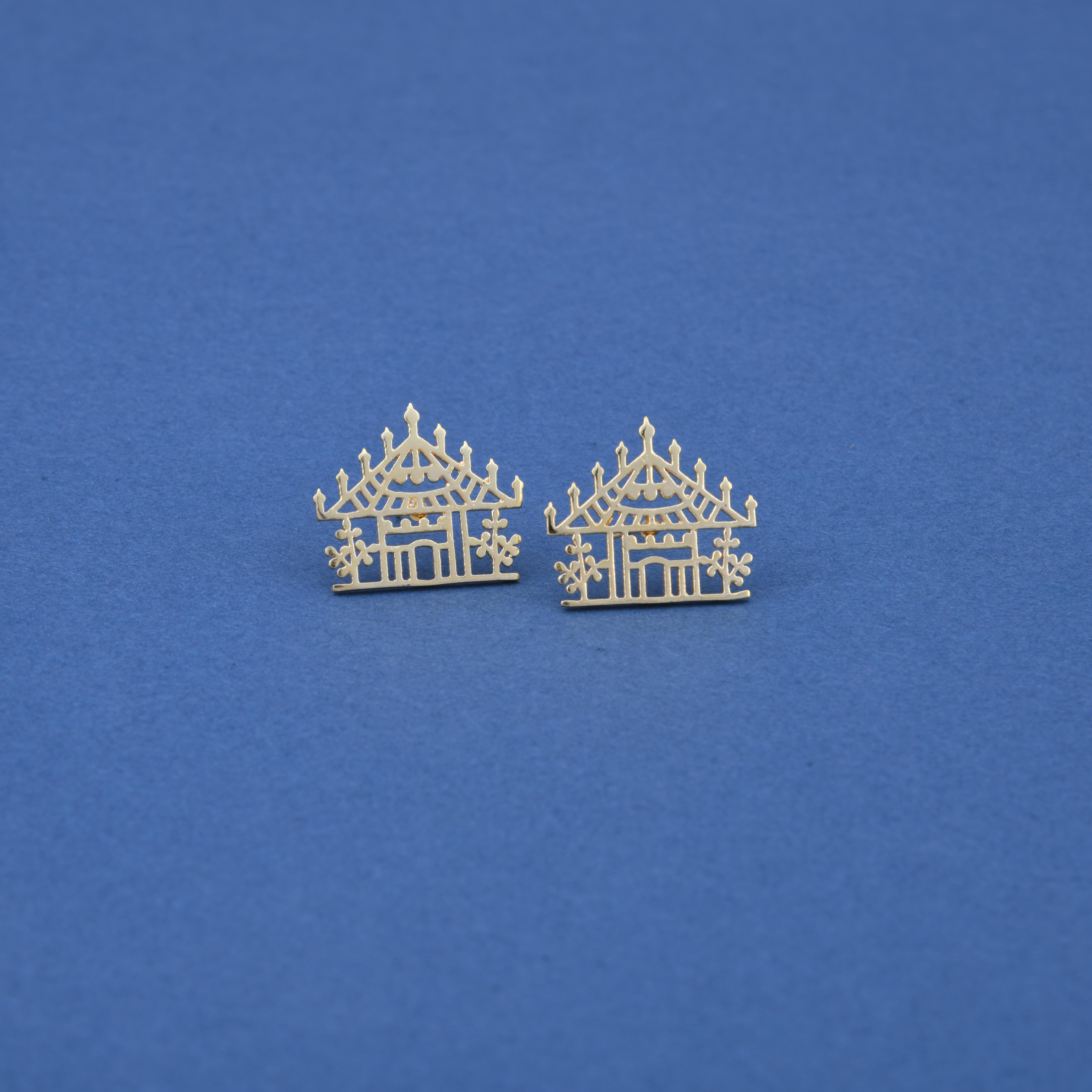 Warli House Earrings