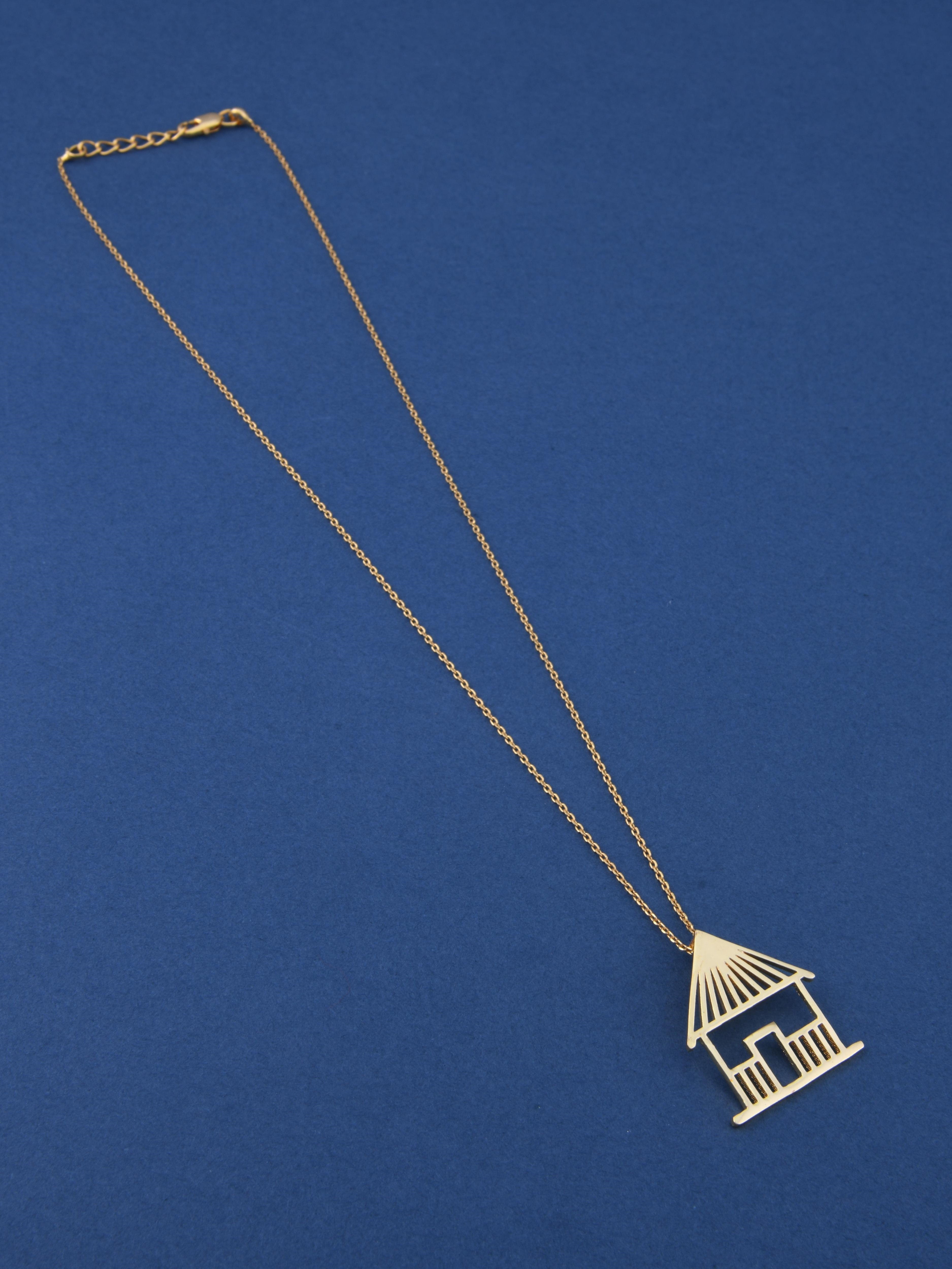 Hut Warli Pendant Necklace