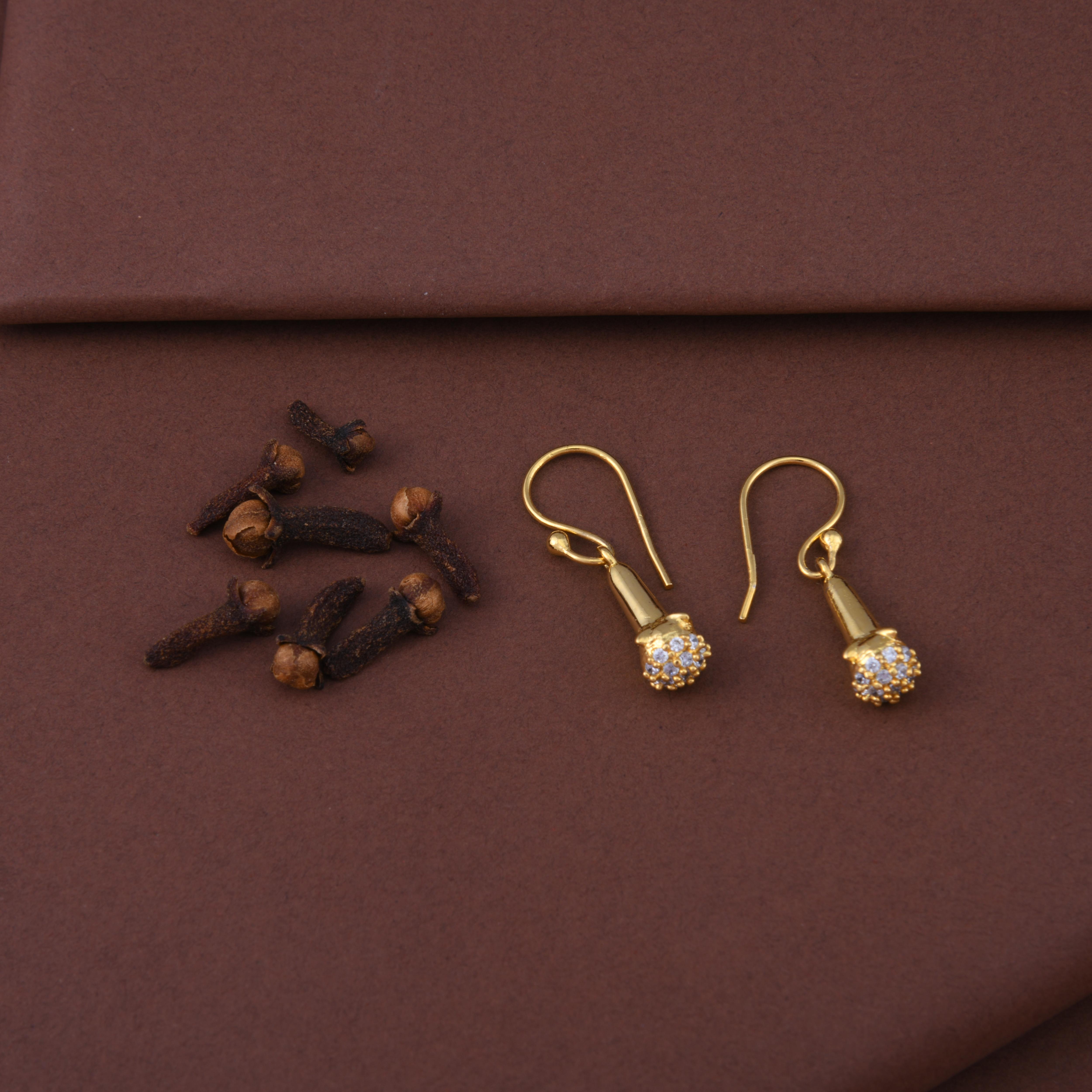 Cloves Gold Spice Earrings