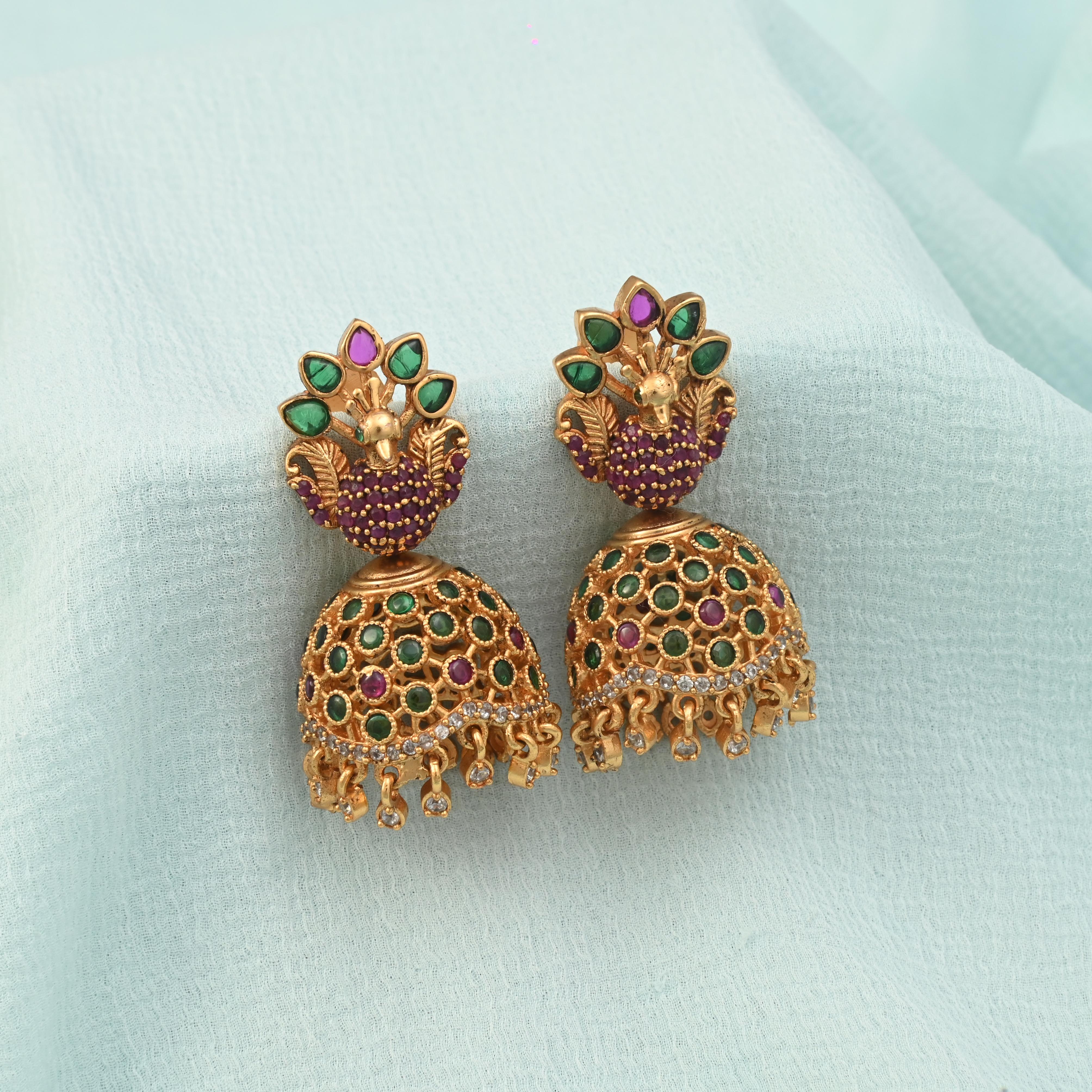 Traditional Peacock Earrings