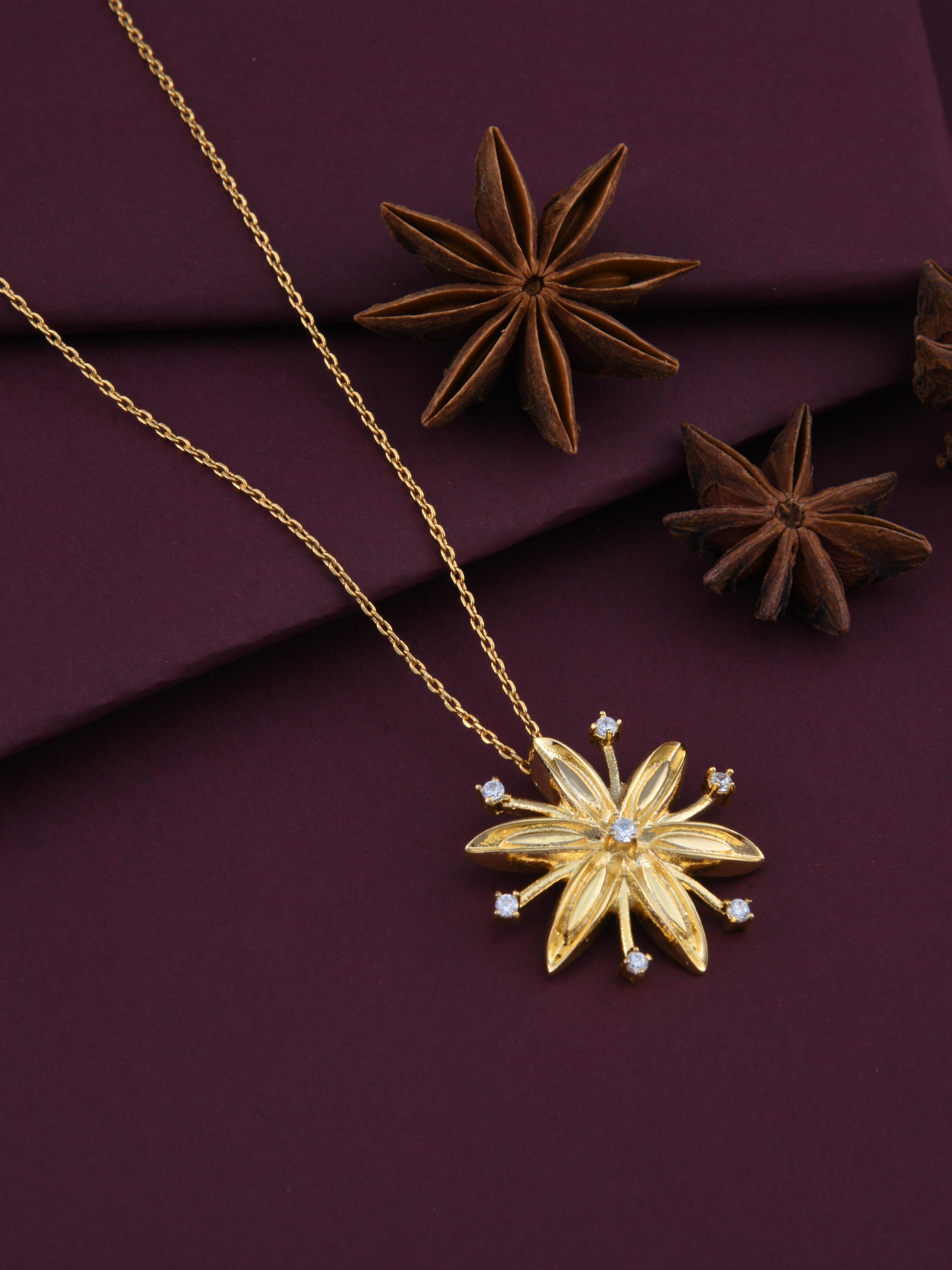 Star Anise Spice Pendant Necklace