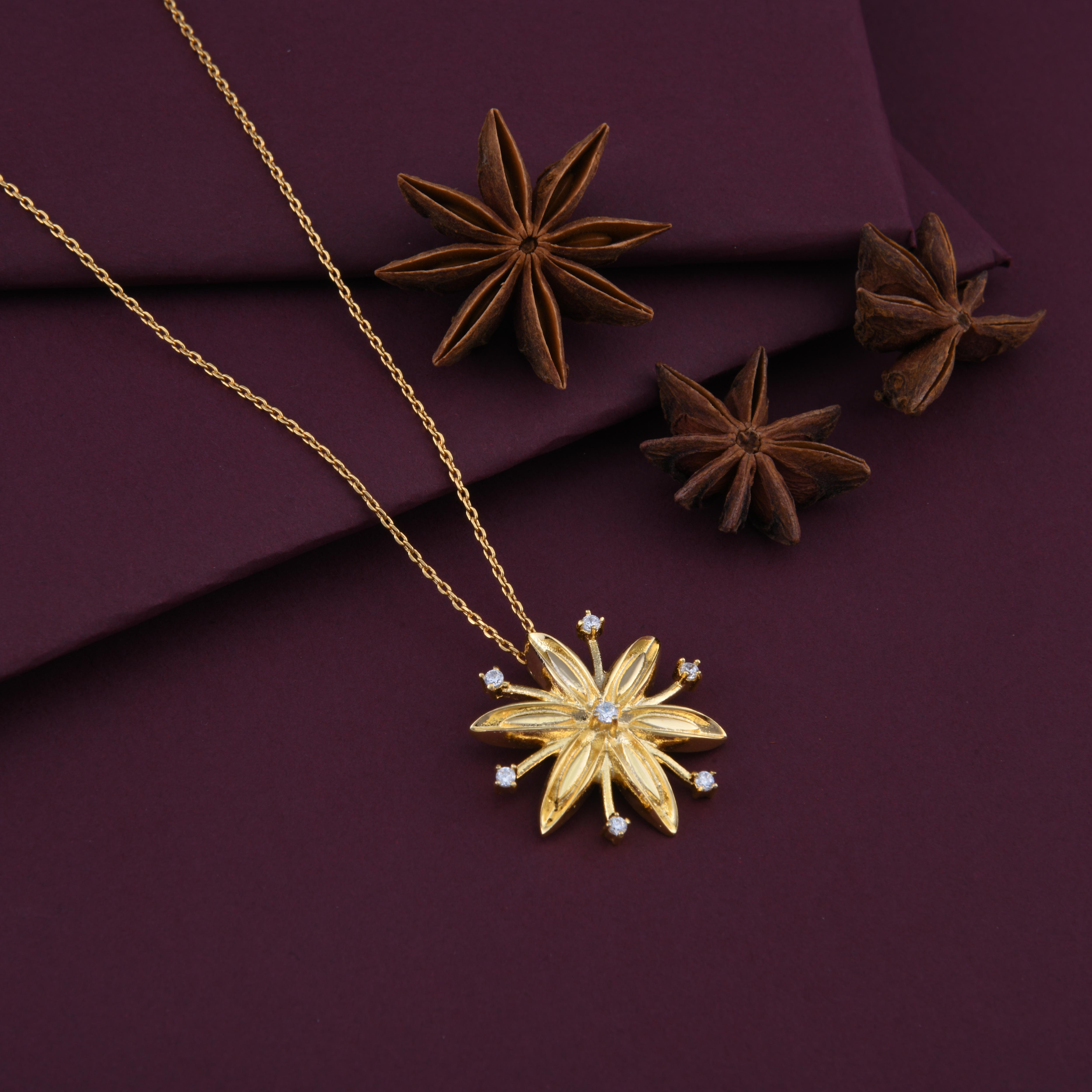 Star Anise Spice Pendant Necklace