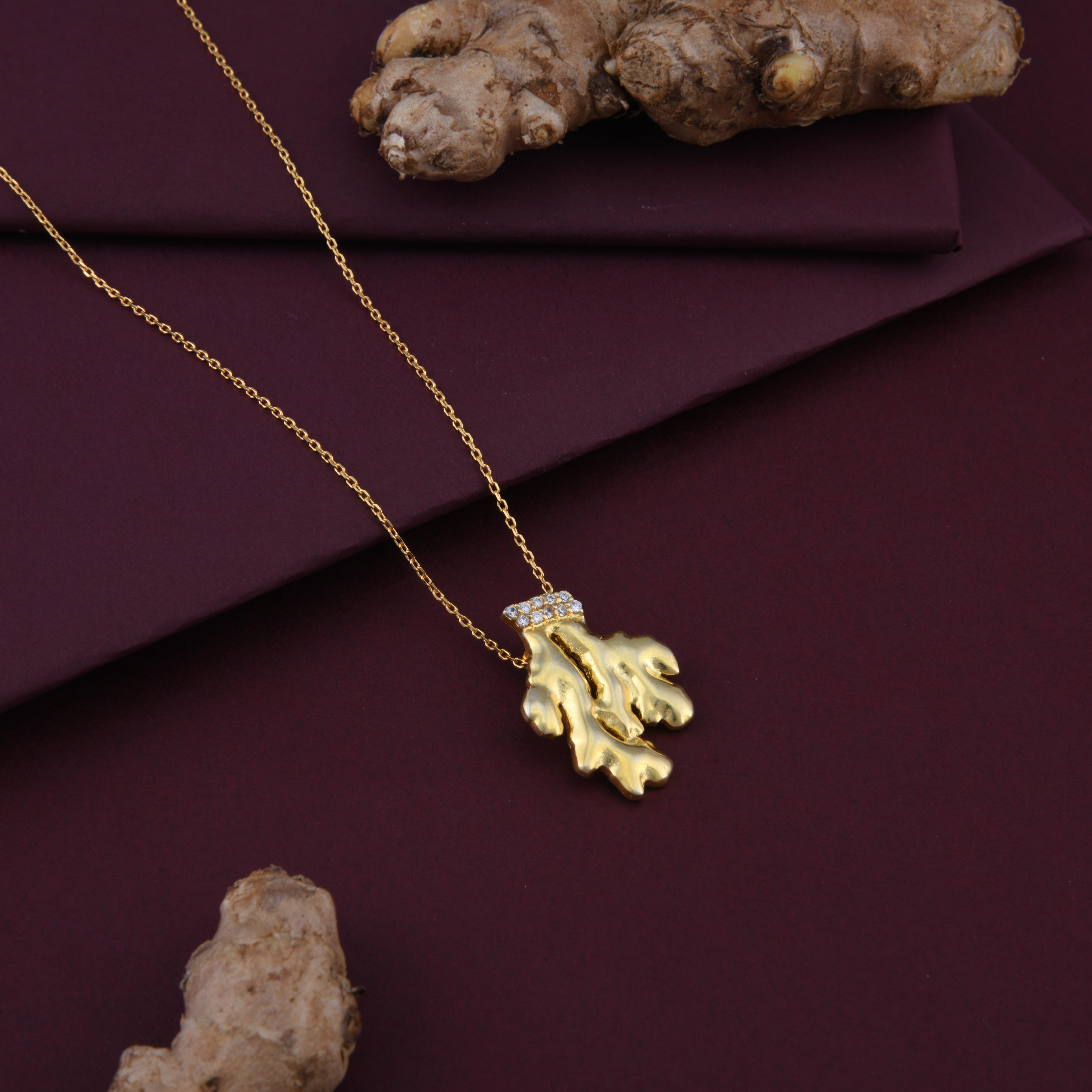 Ginger Spice Pendant Necklace