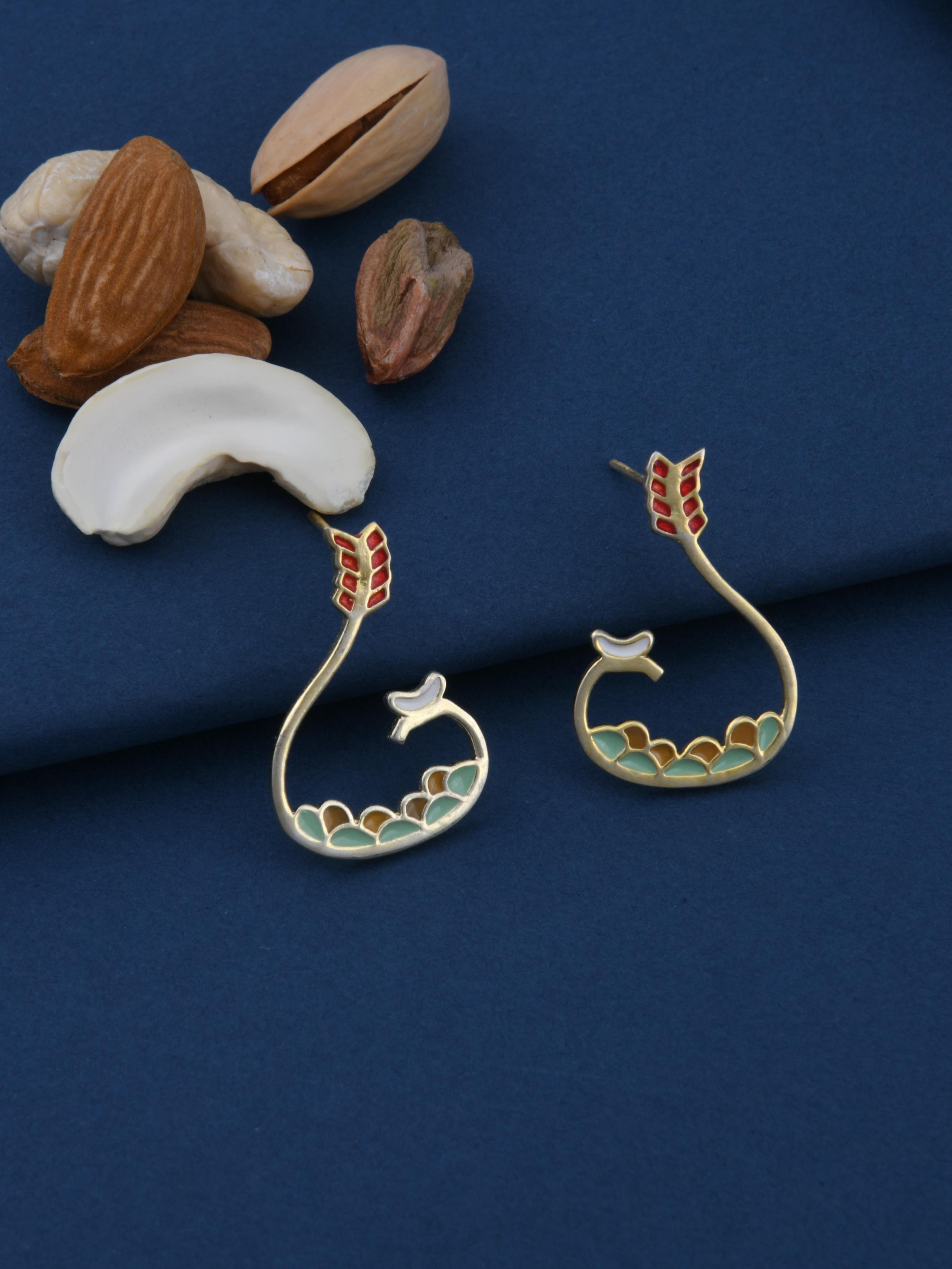 Cashew, Almond, Pista Spice Earrings