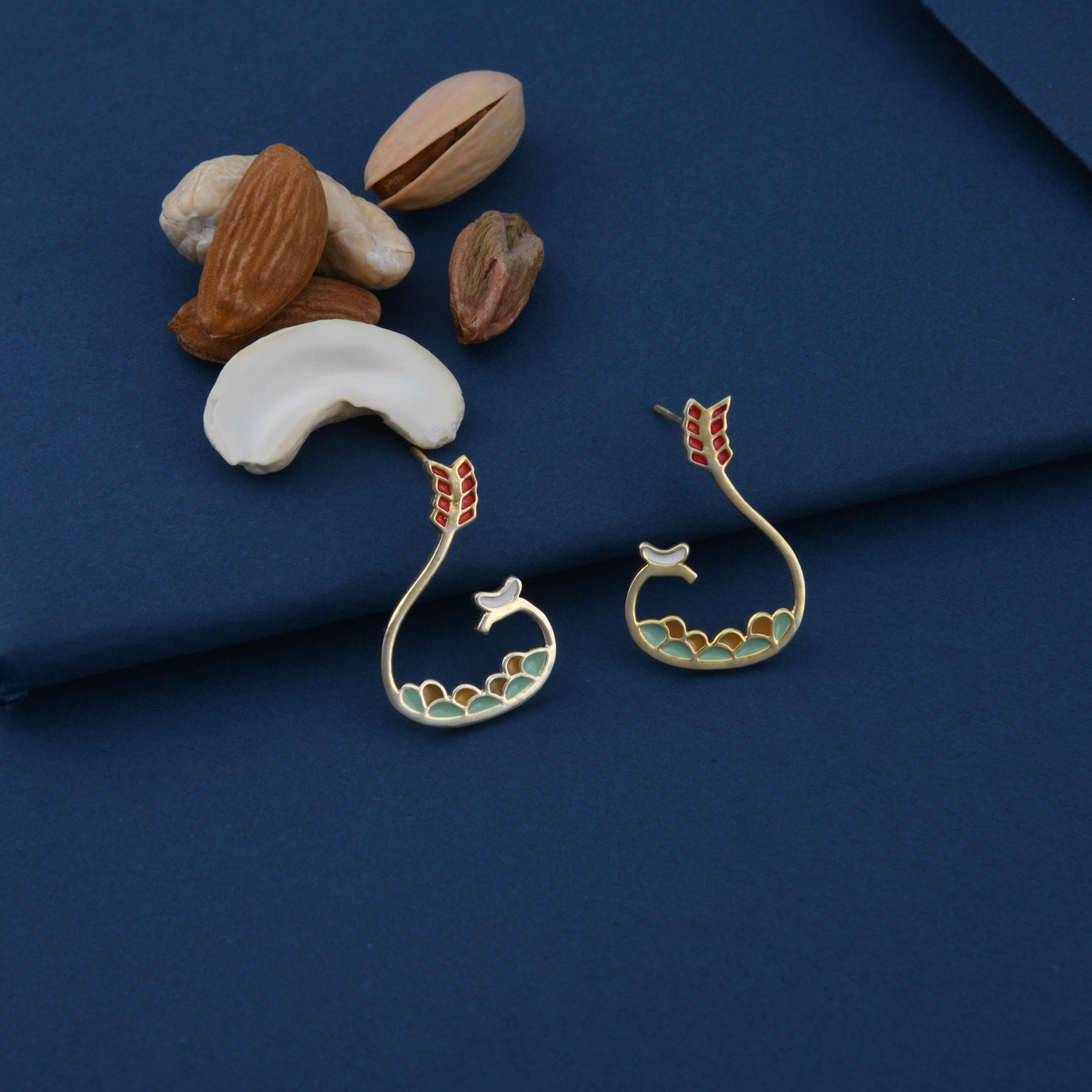 Cashew, Almond, Pista Spice Earrings