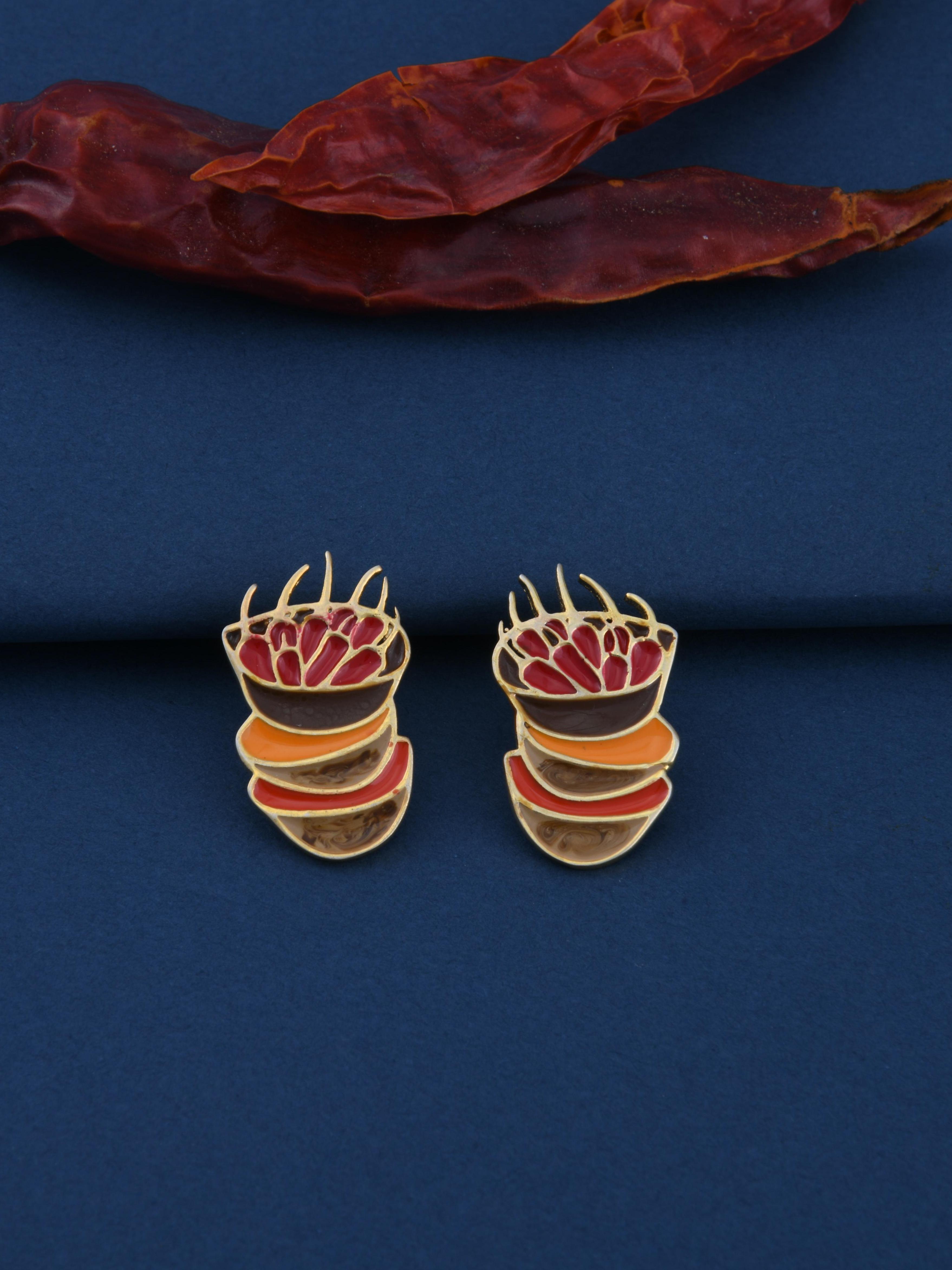 Red Chilli Basket Spice Earrings