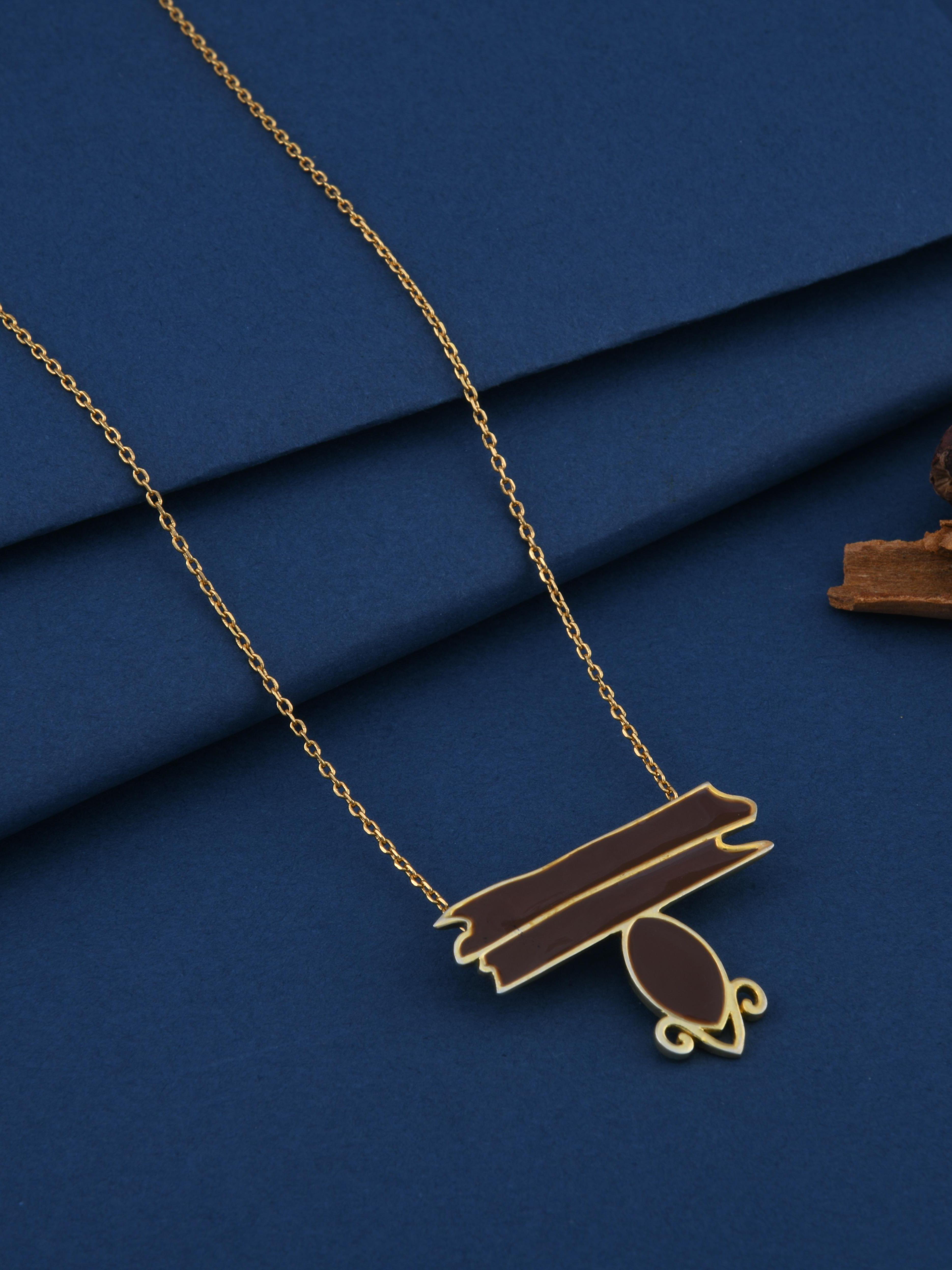 Cinnamon & Cardamom Spice Pendant Necklace