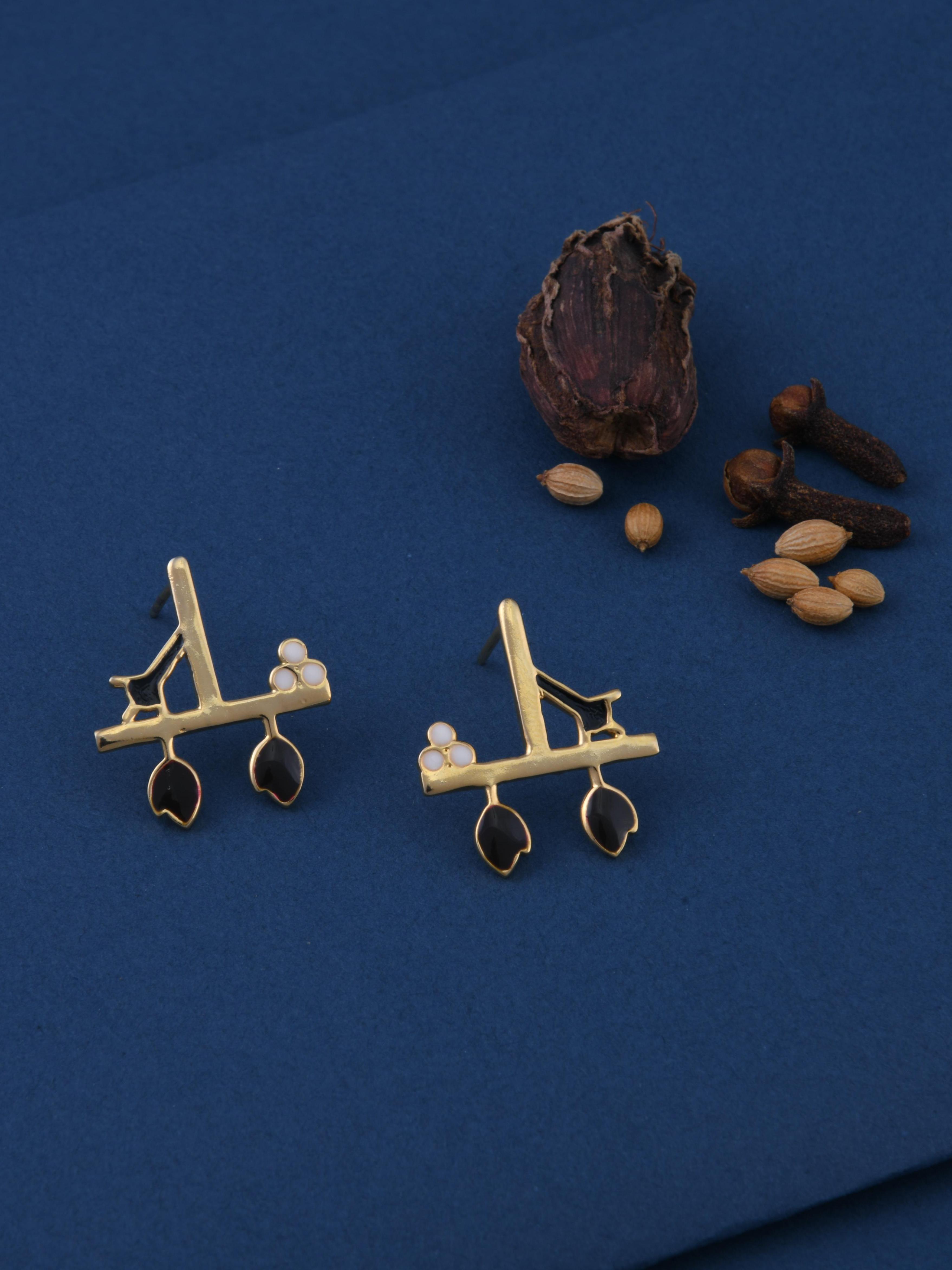Cardamom, Clove, Sesame Seeds Spice Earrings