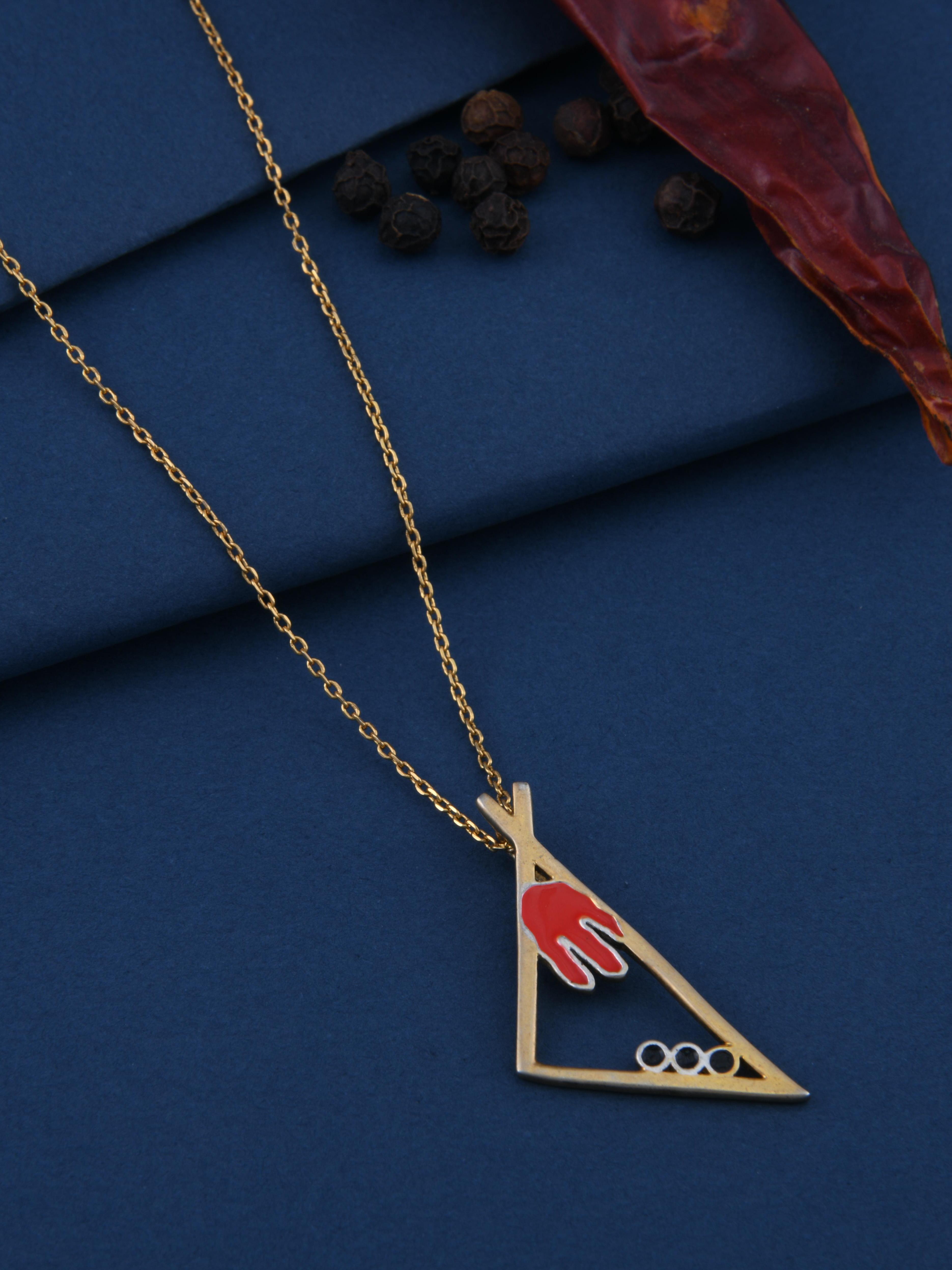 Mace and Black Pepper Spice Pendant Necklace