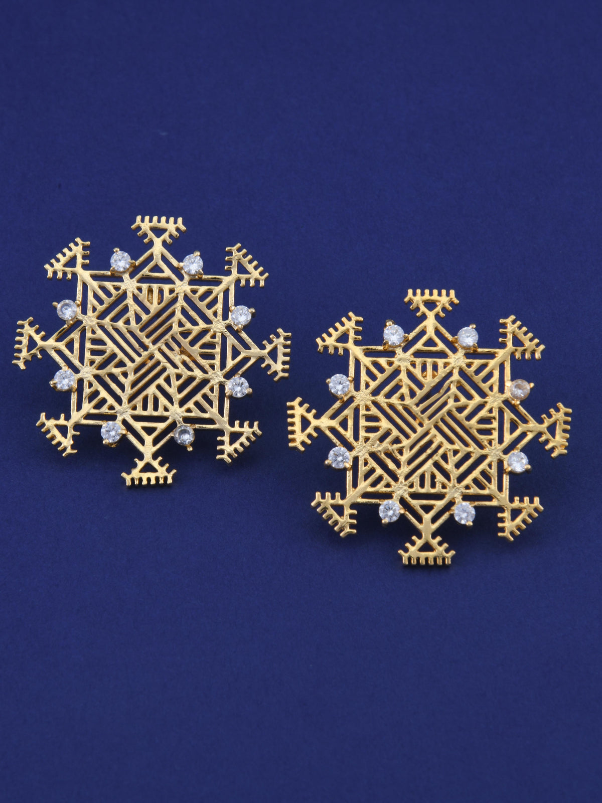 Chowk Purna Big Stud Earring