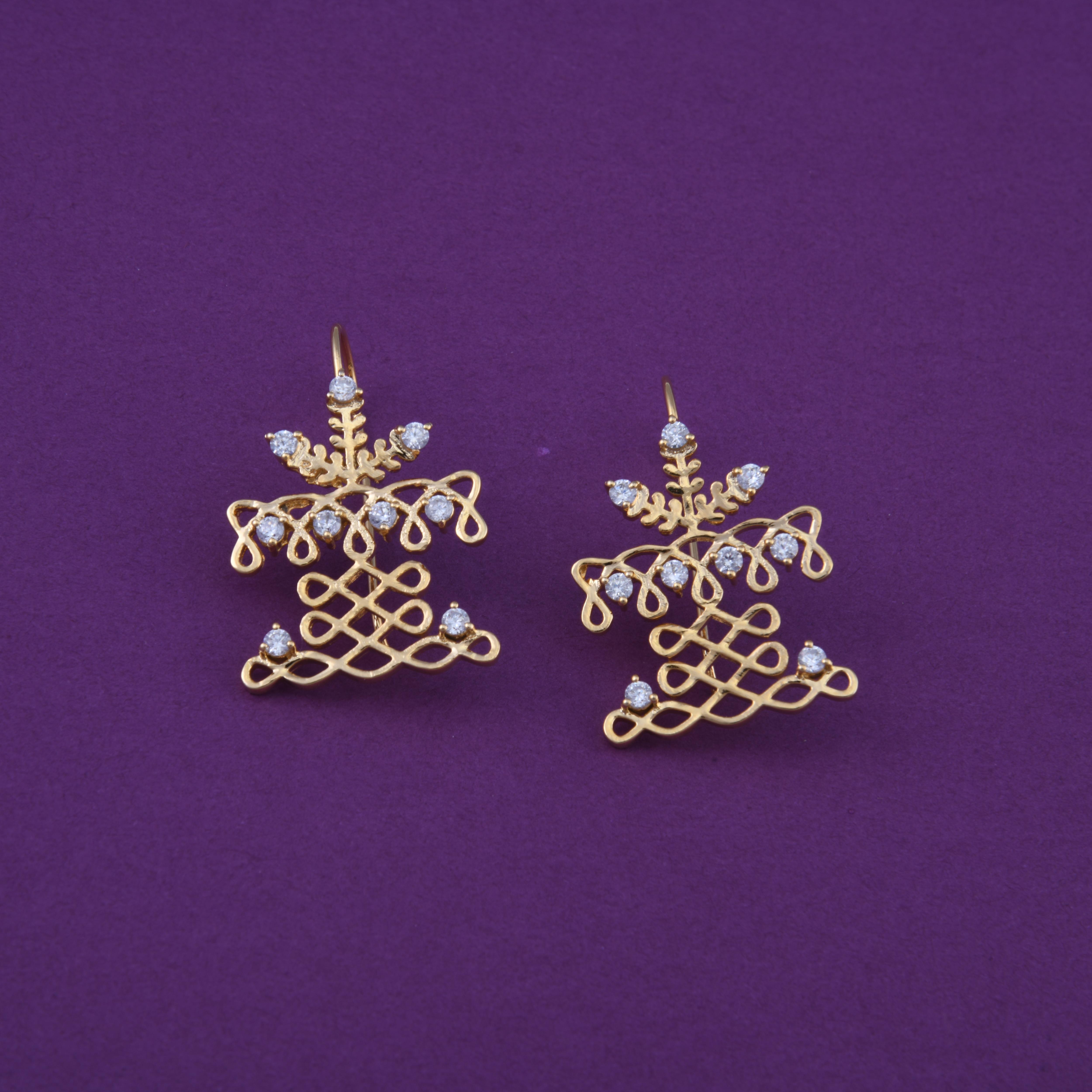 Tulsivrundavan Hook Earrings