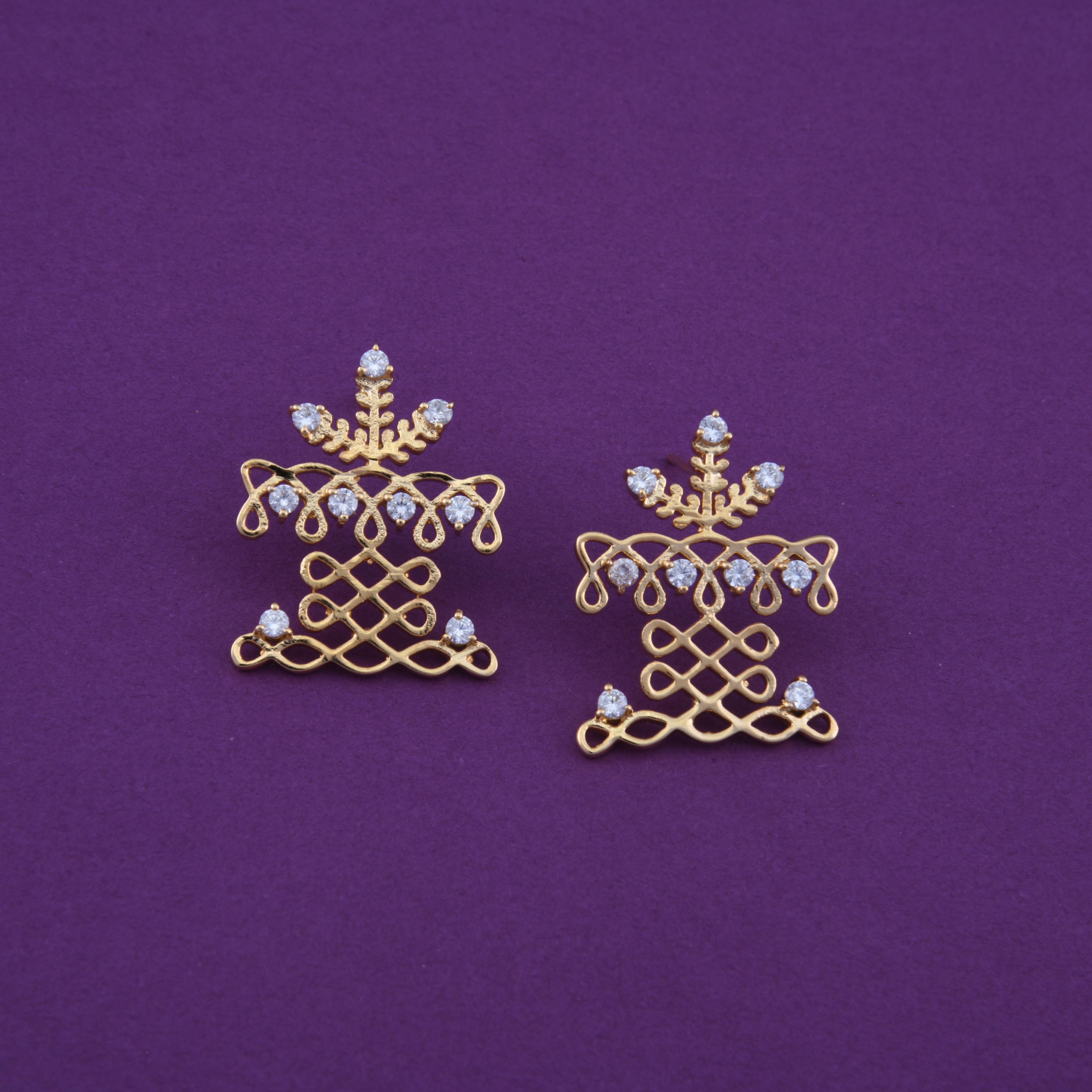 Tulsivrundavan Stud Earrings