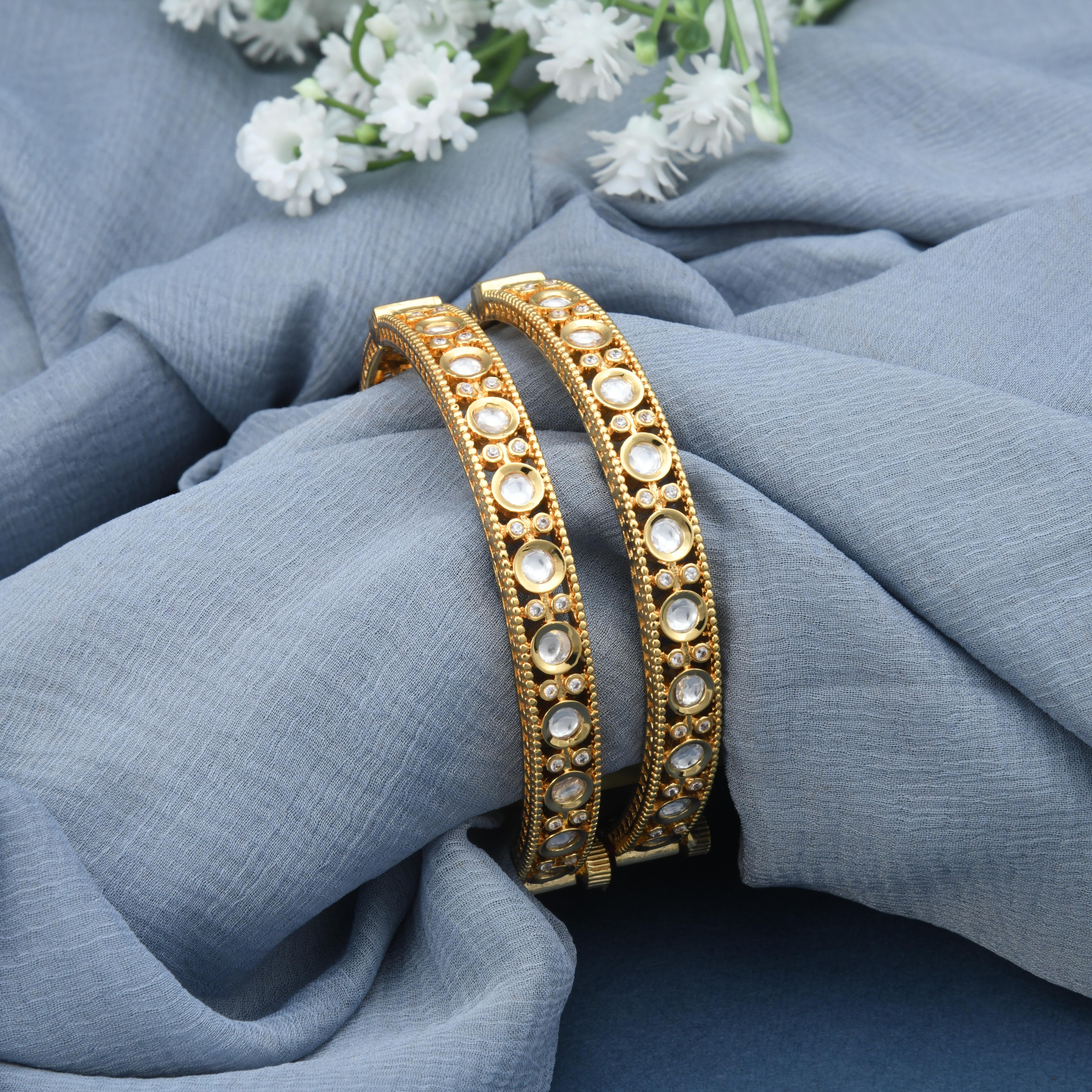 Avira Kundan Bangles