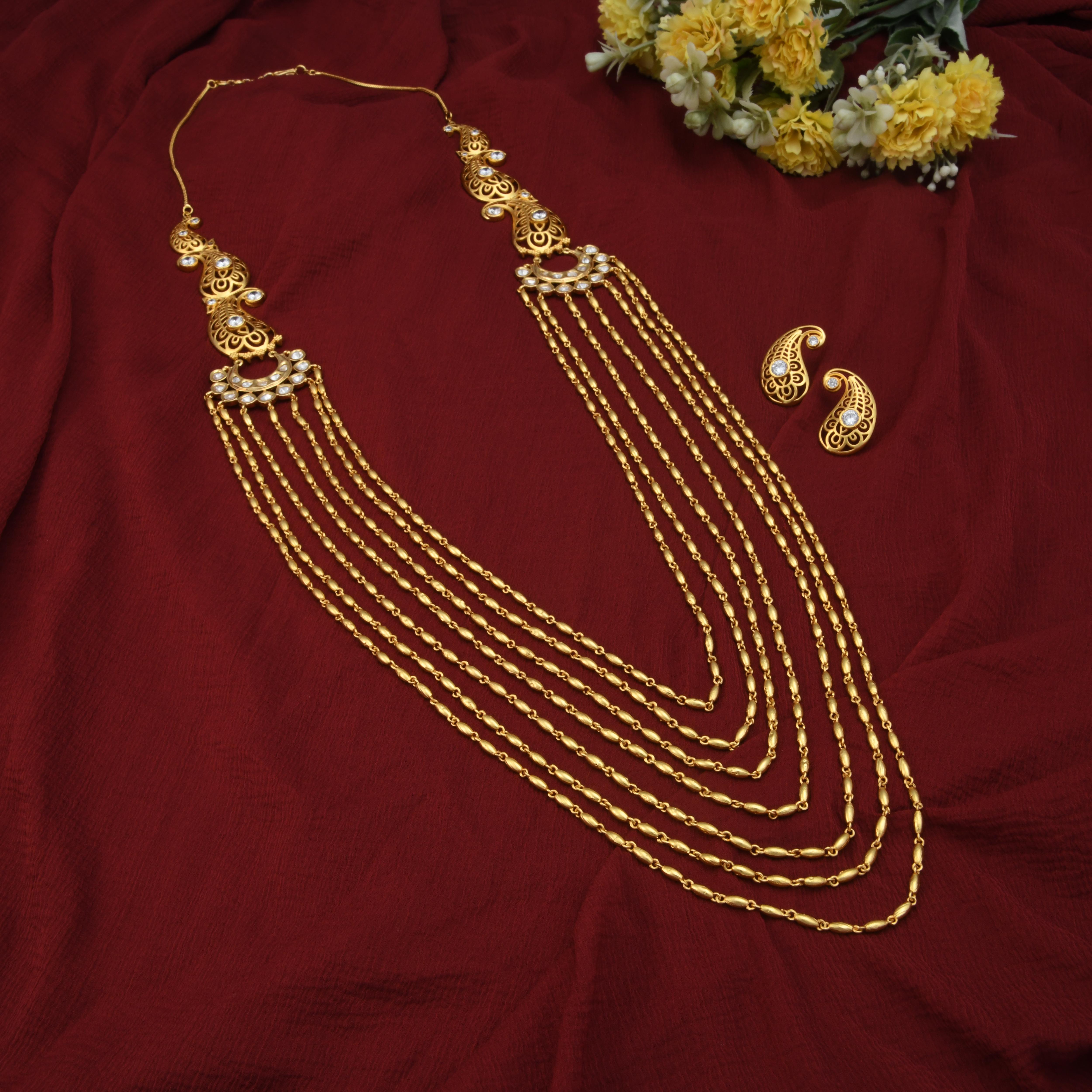 Rice Mala Kundan Necklace