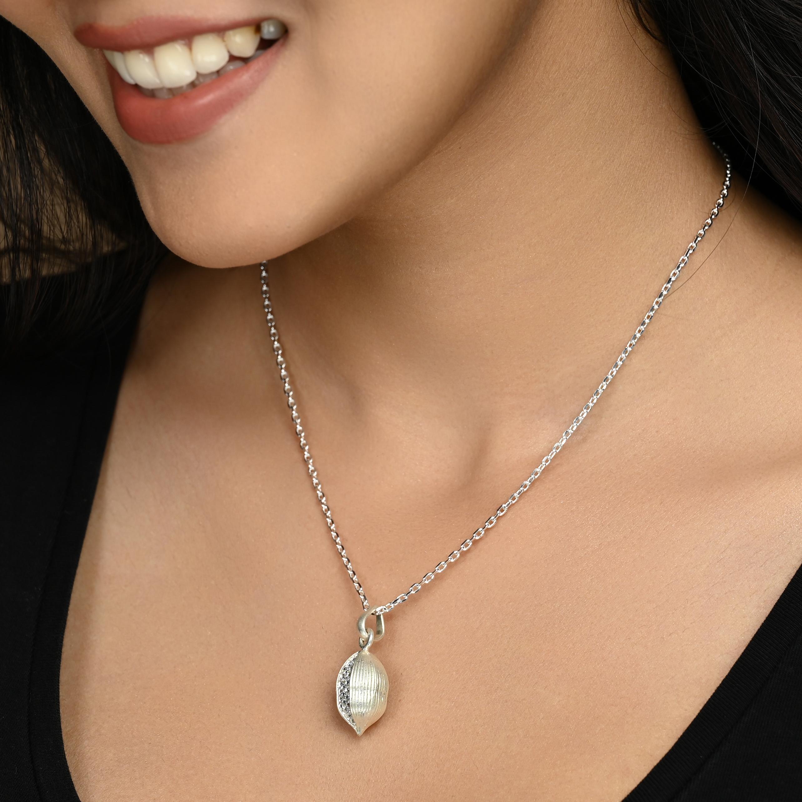 Cardamom Small Spice Pendant Necklace