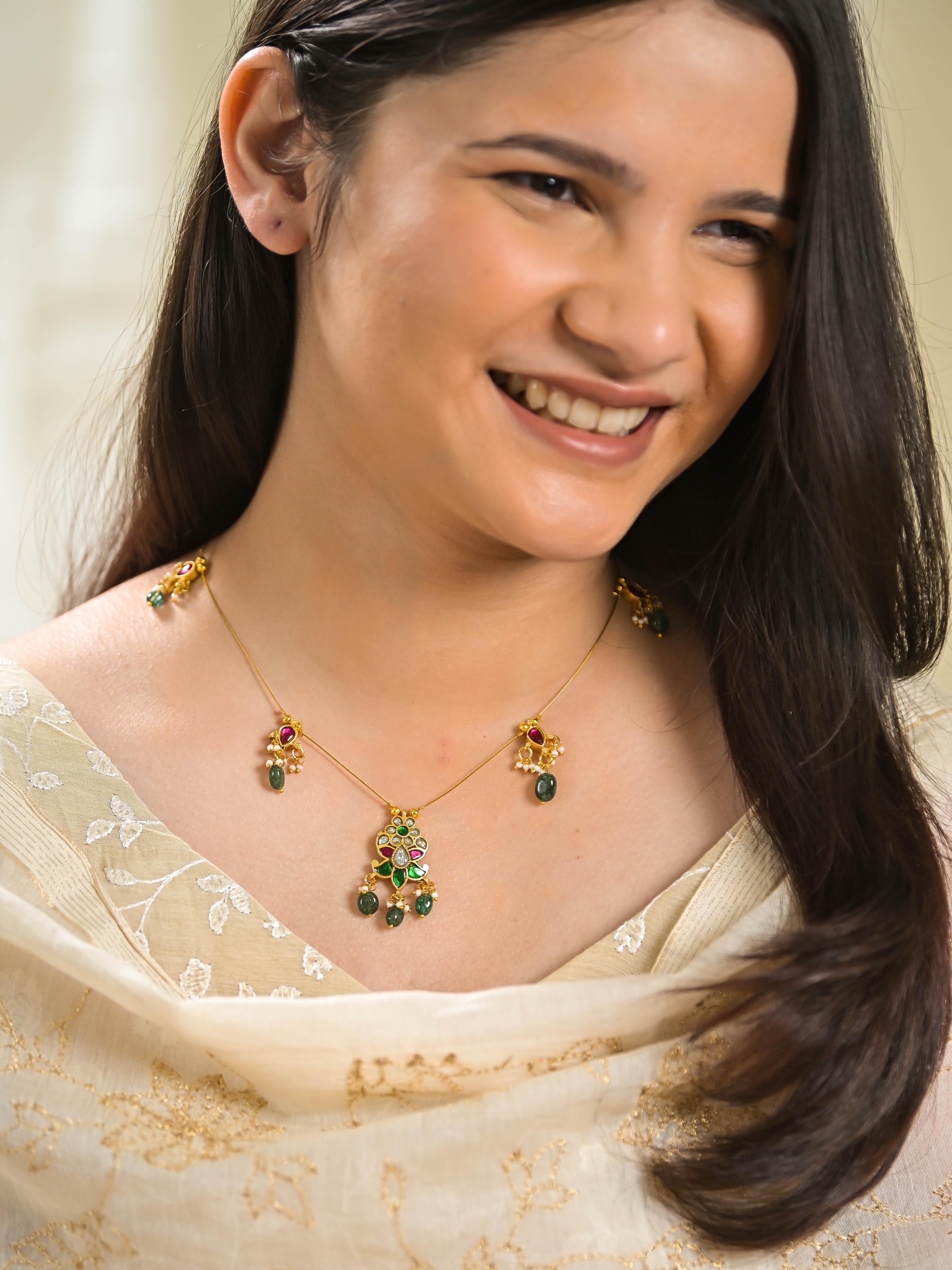 Nidhi Invisible Jadau Necklace