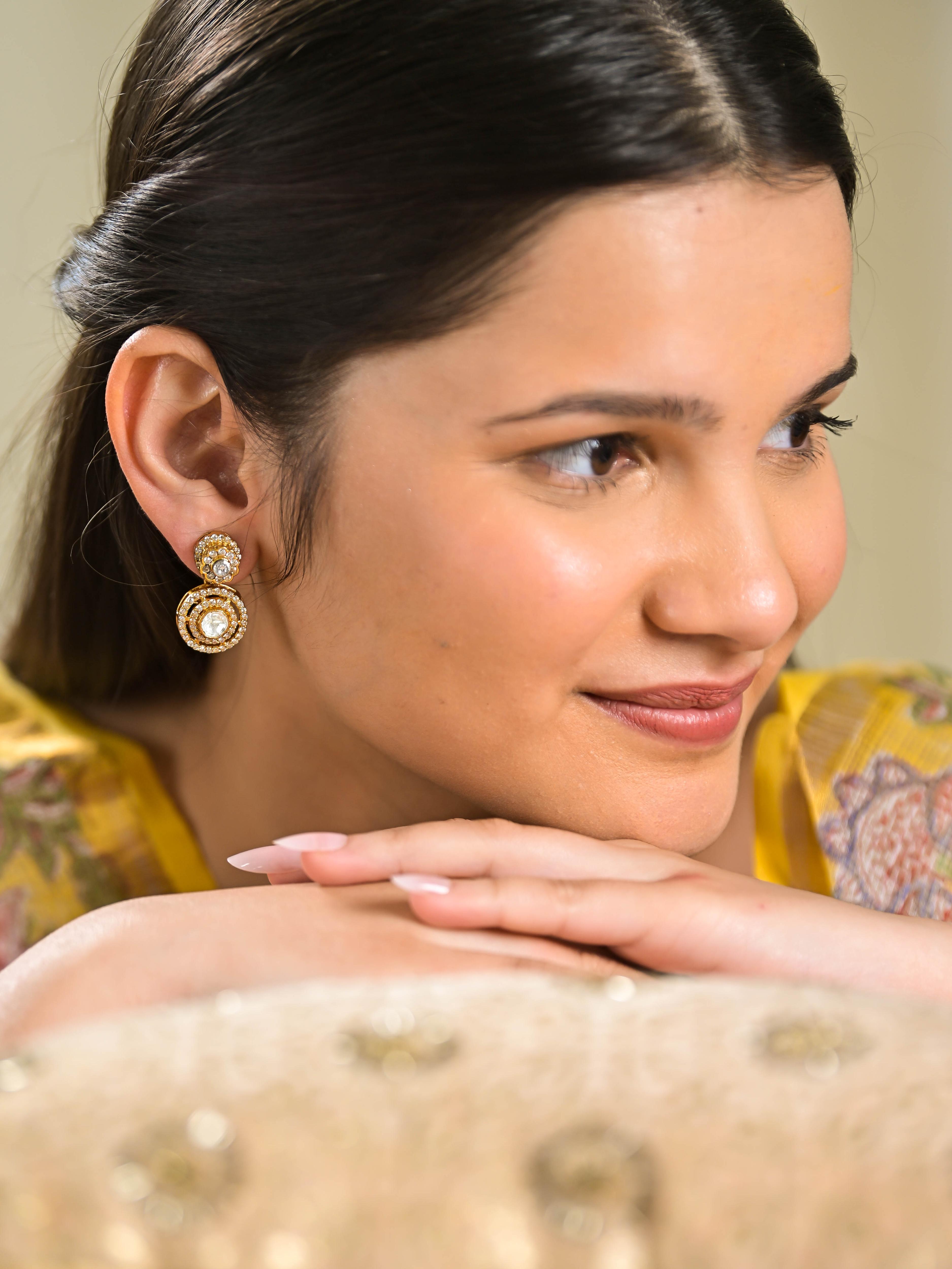 Aura Moissanite Earrings