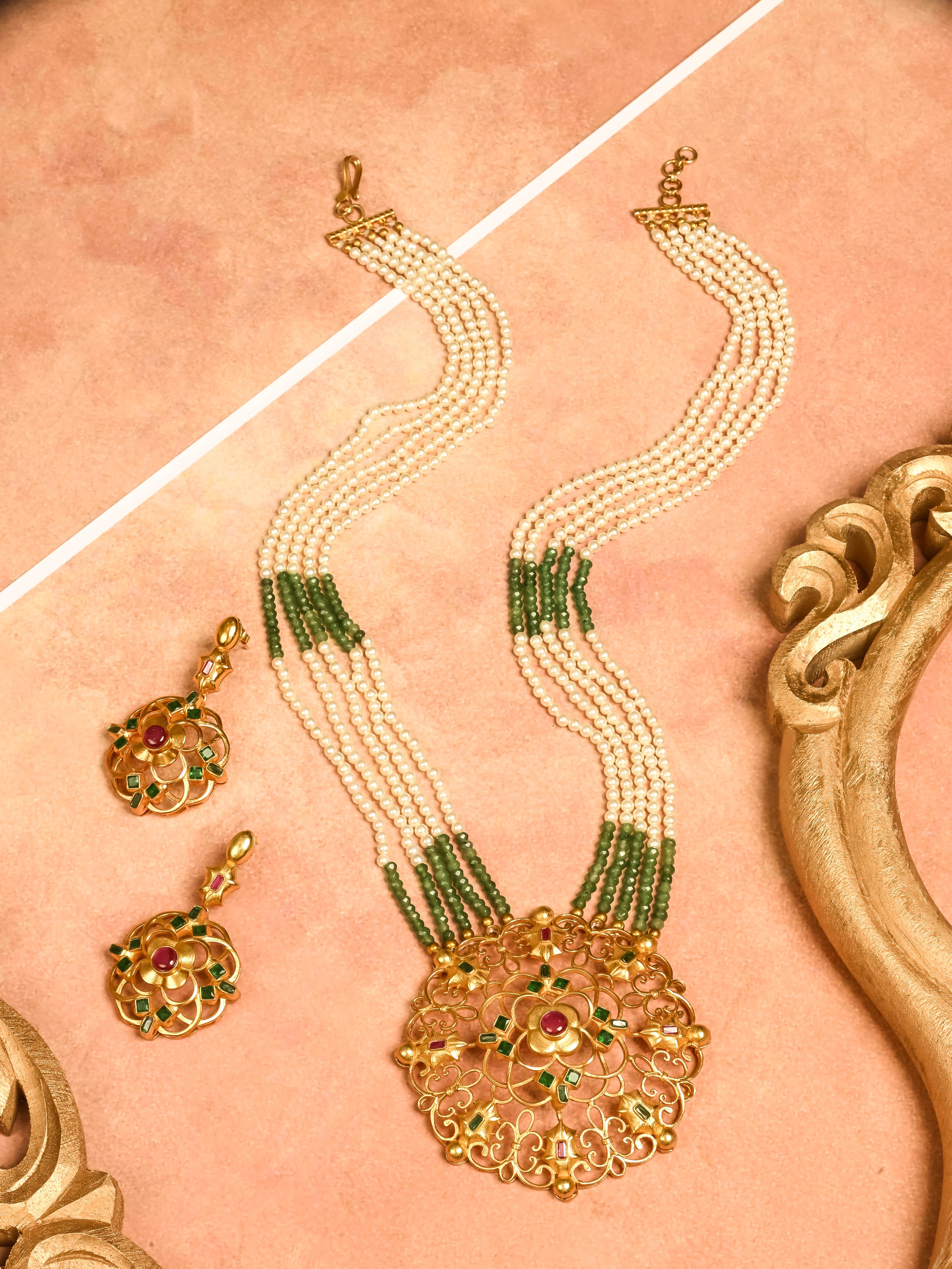 Advika Long Necklace | 925 Pure Silver